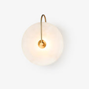 Elaris Alabaster Globe Wall Lamp-Neutral Decor