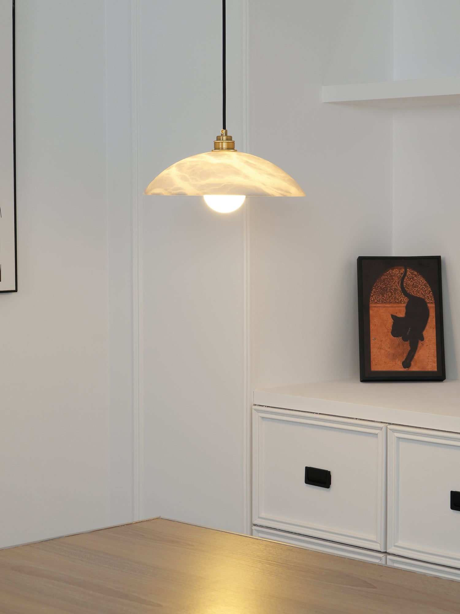 Ezriel Alabaster Pendant Light-Neutral Decor