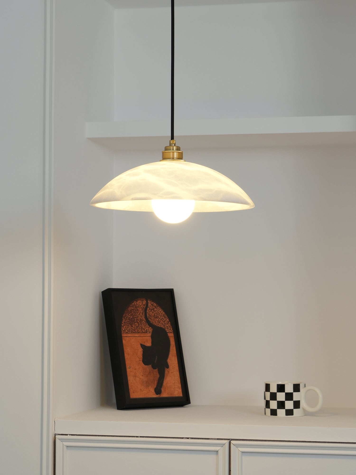 Ezriel Alabaster Pendant Light-Neutral Decor