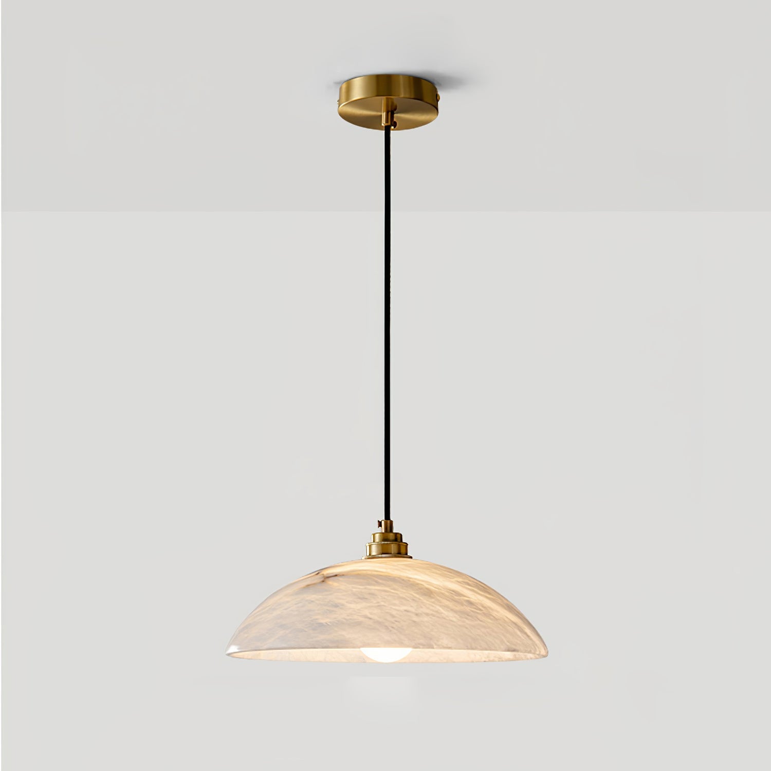 Warenol Minimalist Alabaster Pendant Light-Neutral Decor
