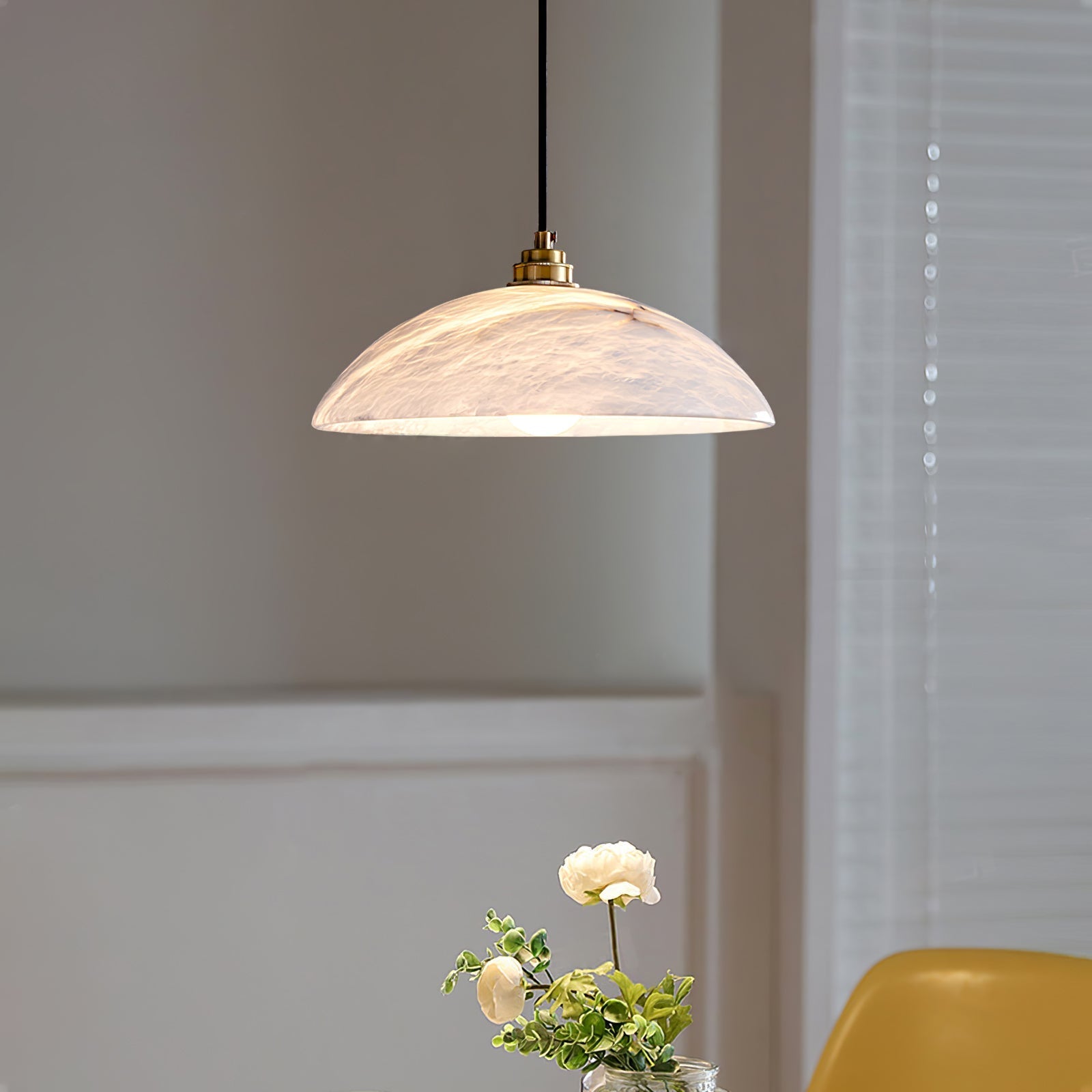 Ezriel Alabaster Pendant Light-Neutral Decor