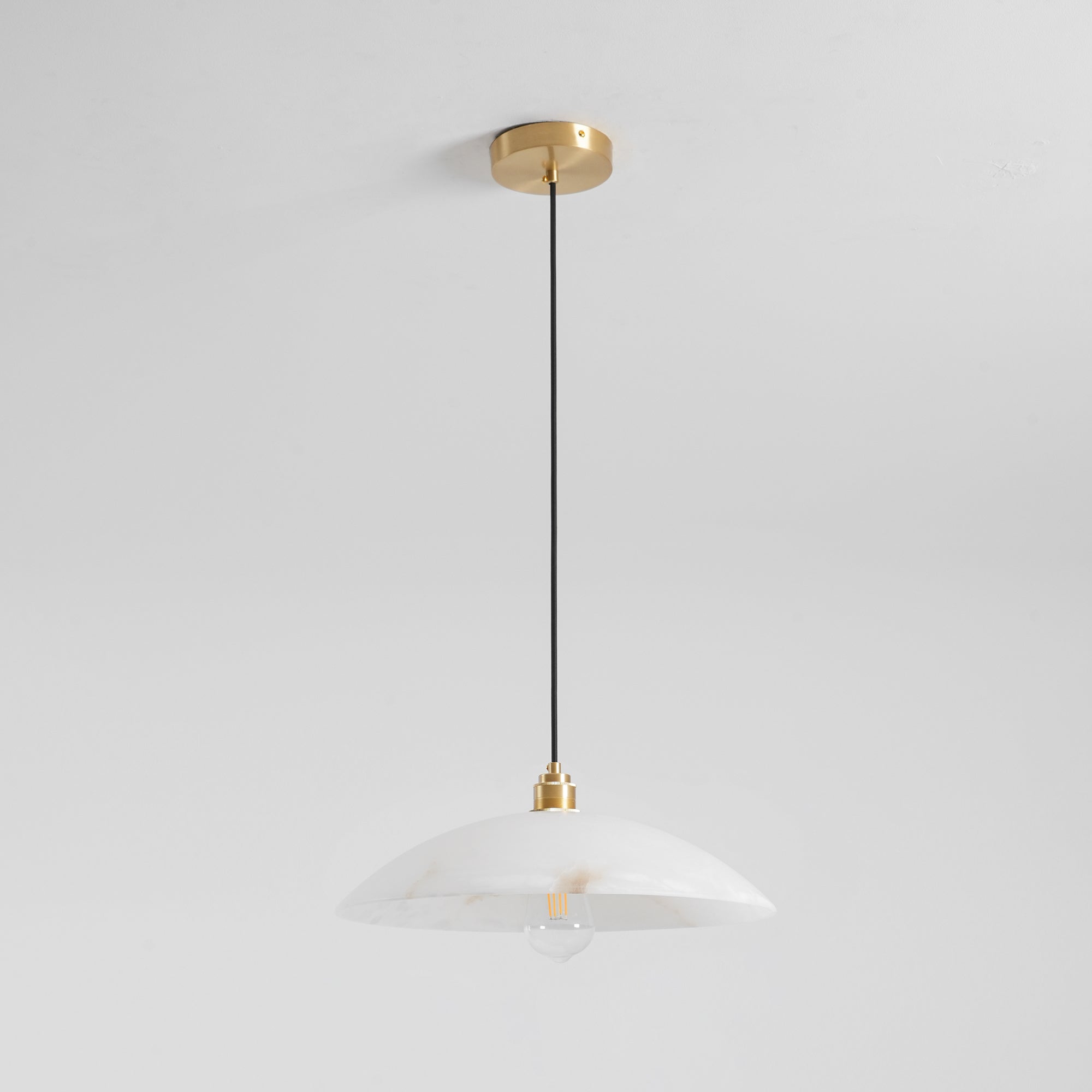 Warenol Minimalist Alabaster Pendant Light-Neutral Decor
