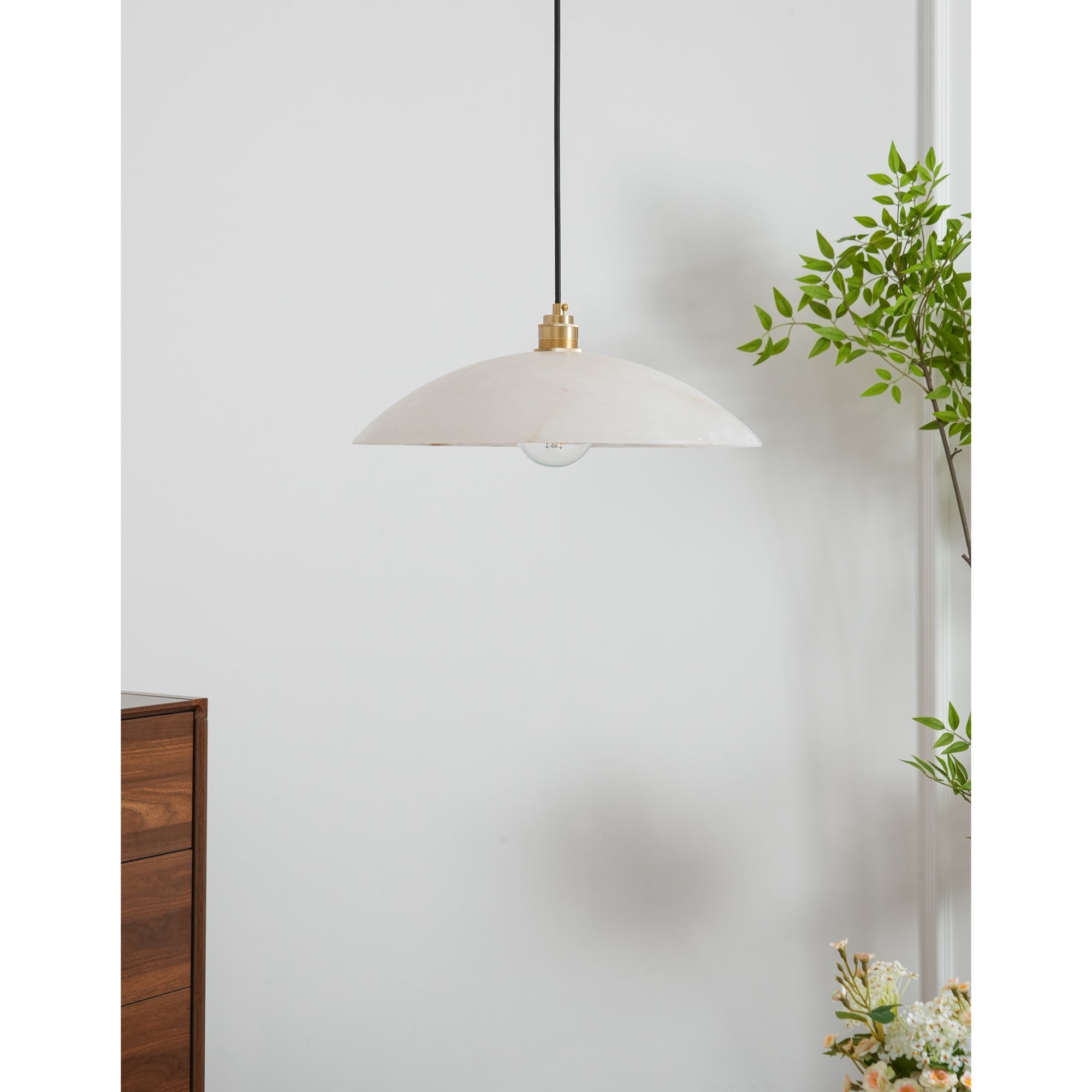 Ezriel Alabaster Pendant Light-Neutral Decor