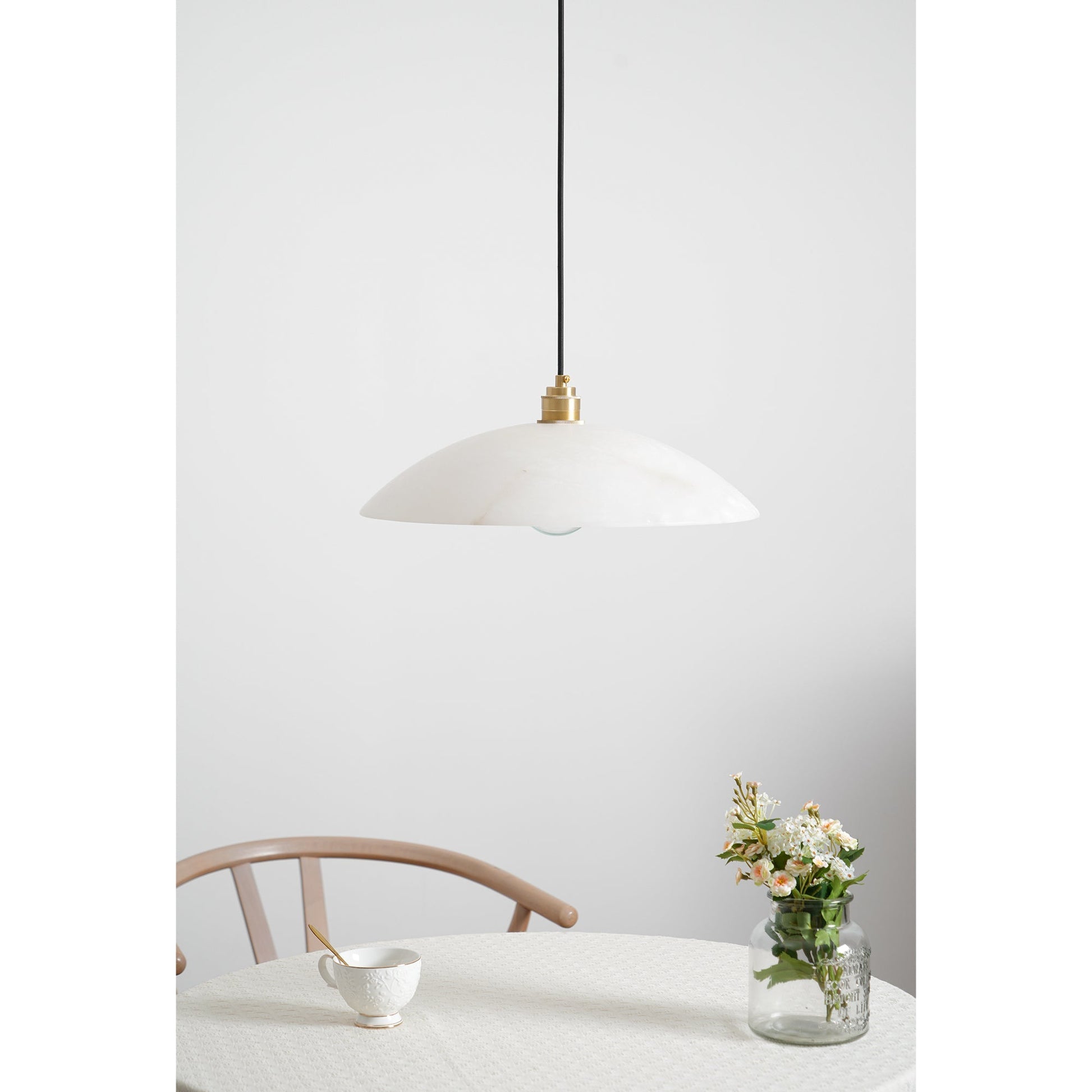 Ezriel Alabaster Pendant Light-Neutral Decor