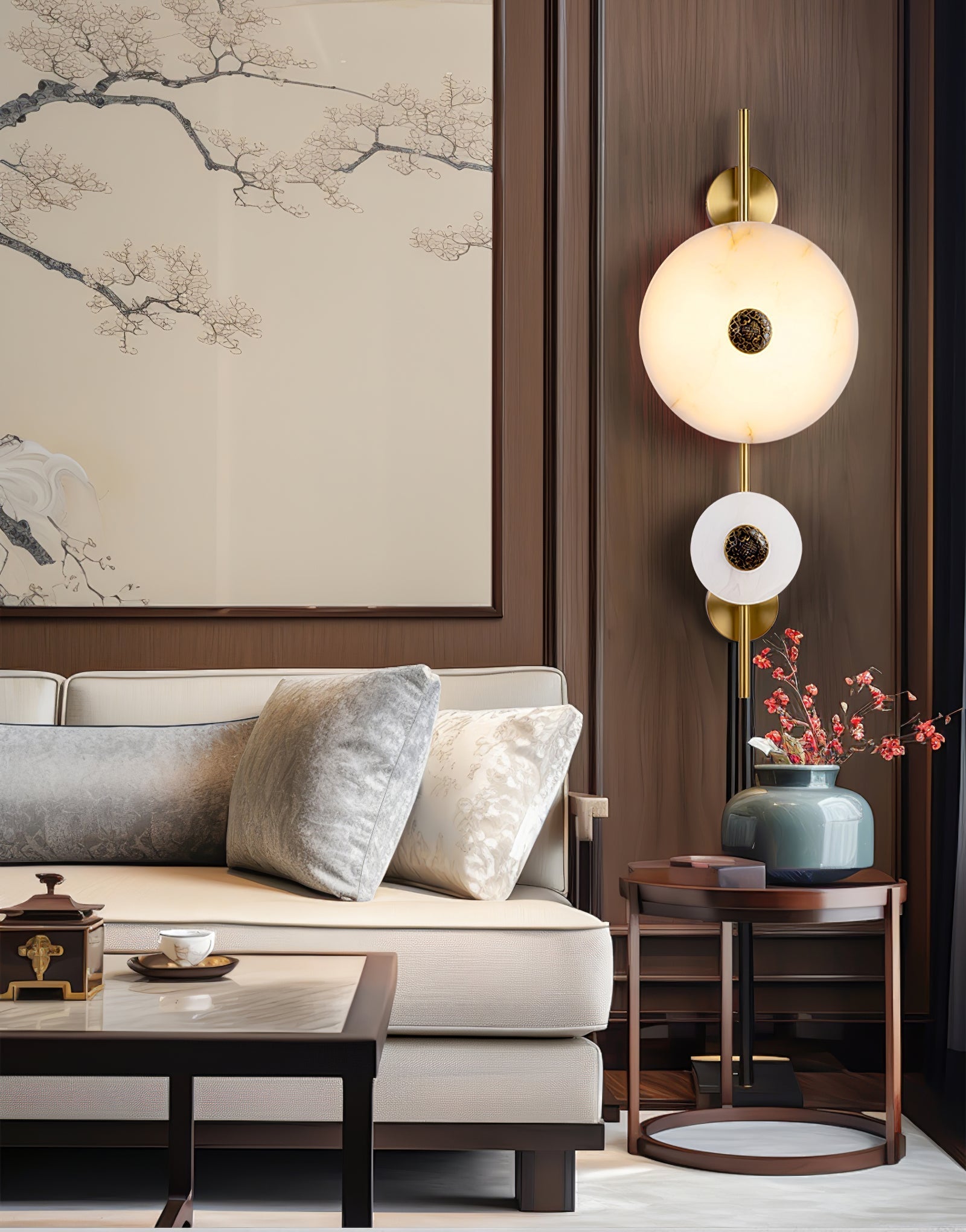 Evadne Alabaster Wall Lamp-Neutral Decor