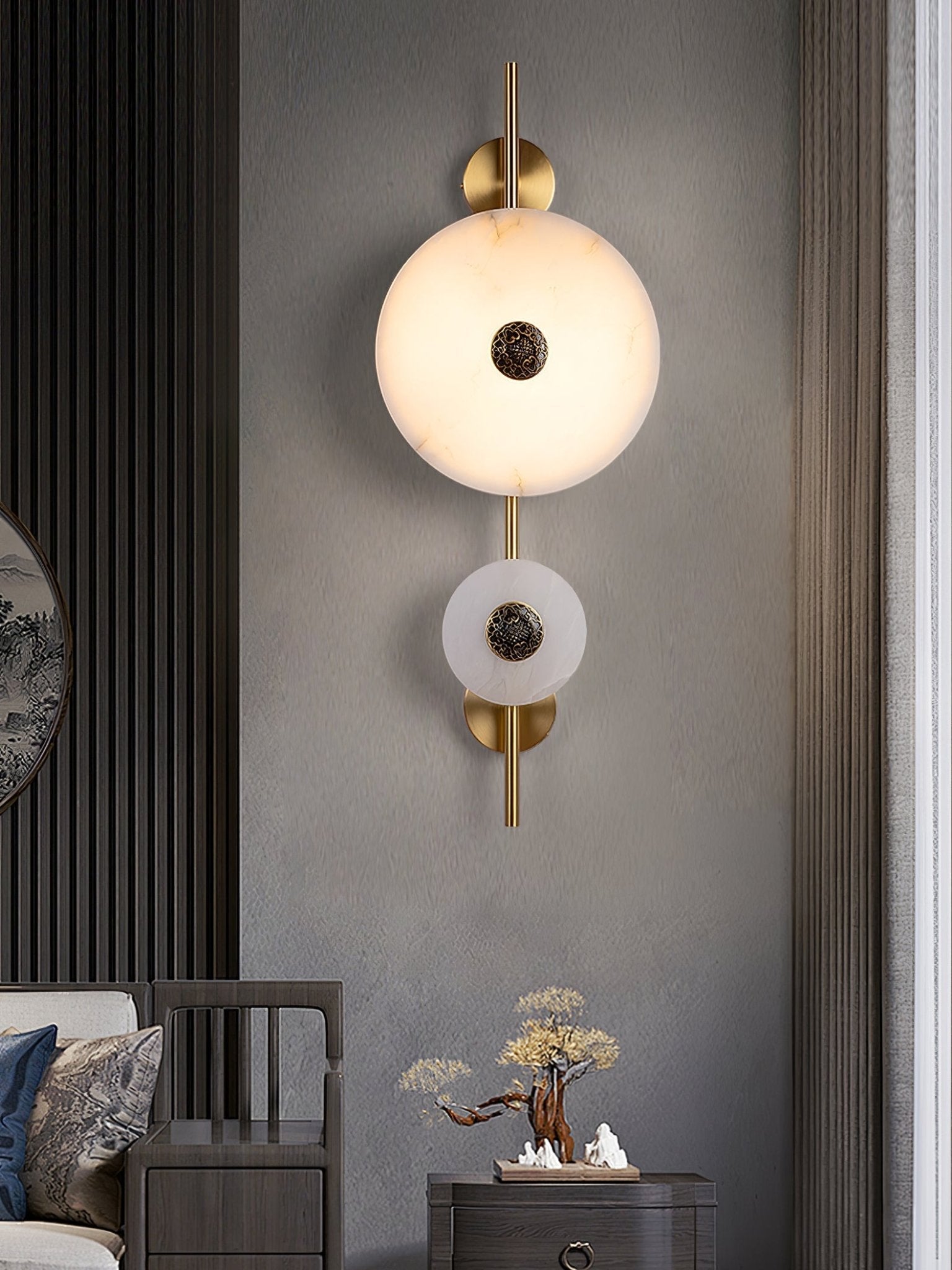 Evadne Alabaster Wall Lamp-Neutral Decor