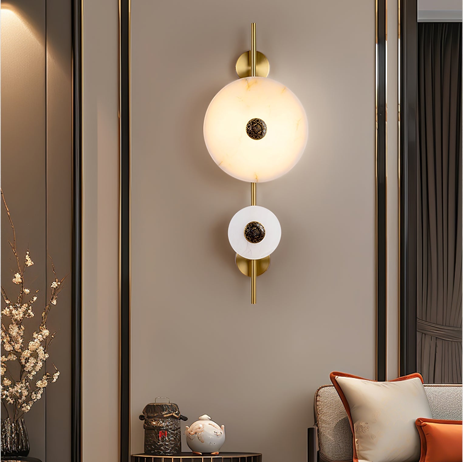 Evadne Alabaster Wall Lamp-Neutral Decor