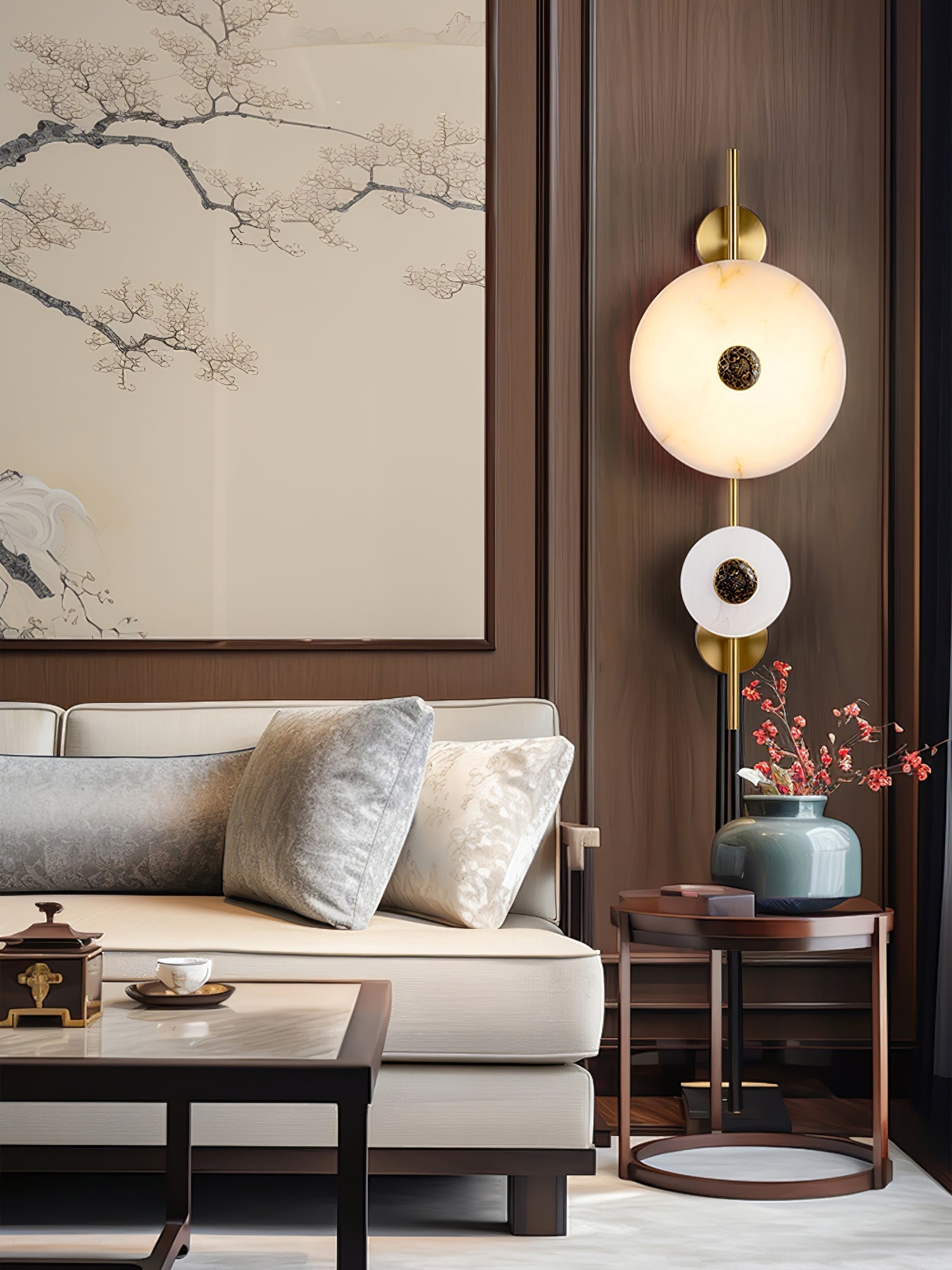 Evadne Alabaster Wall Lamp-Neutral Decor
