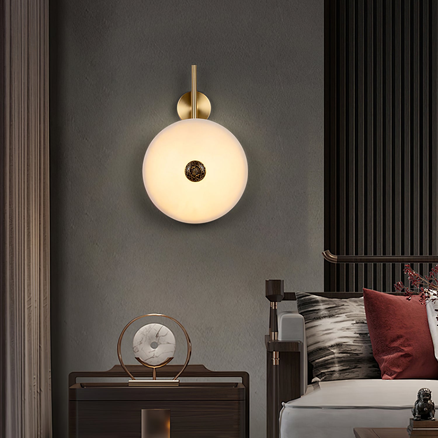 Evadne Alabaster Wall Lamp-Neutral Decor