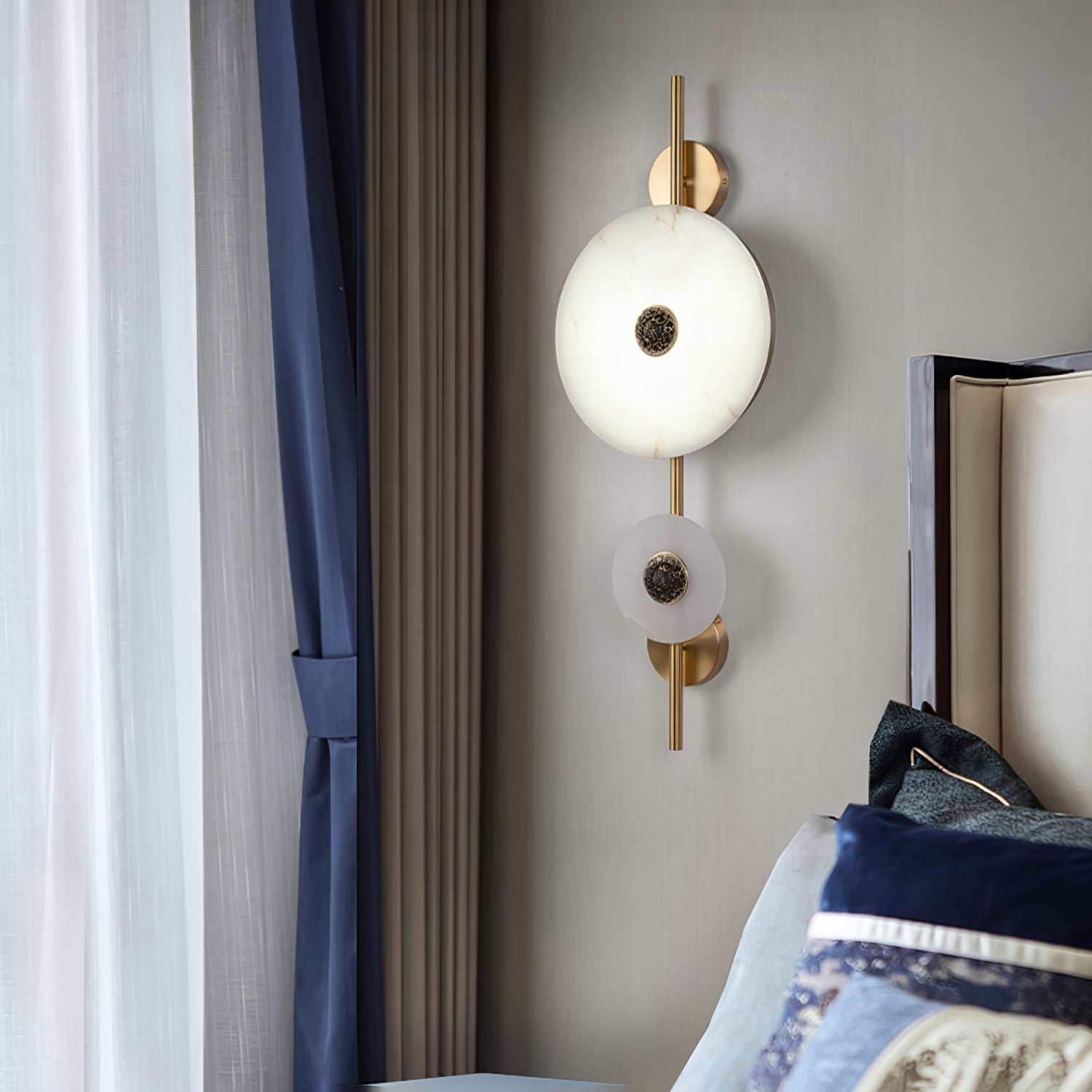 Evadne Alabaster Wall Lamp-Neutral Decor