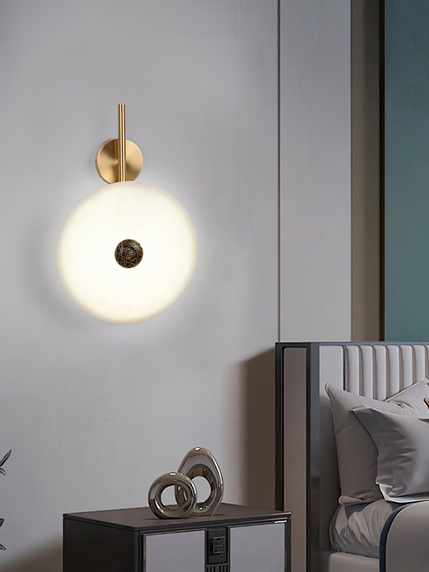 Evadne Alabaster Wall Lamp-Neutral Decor
