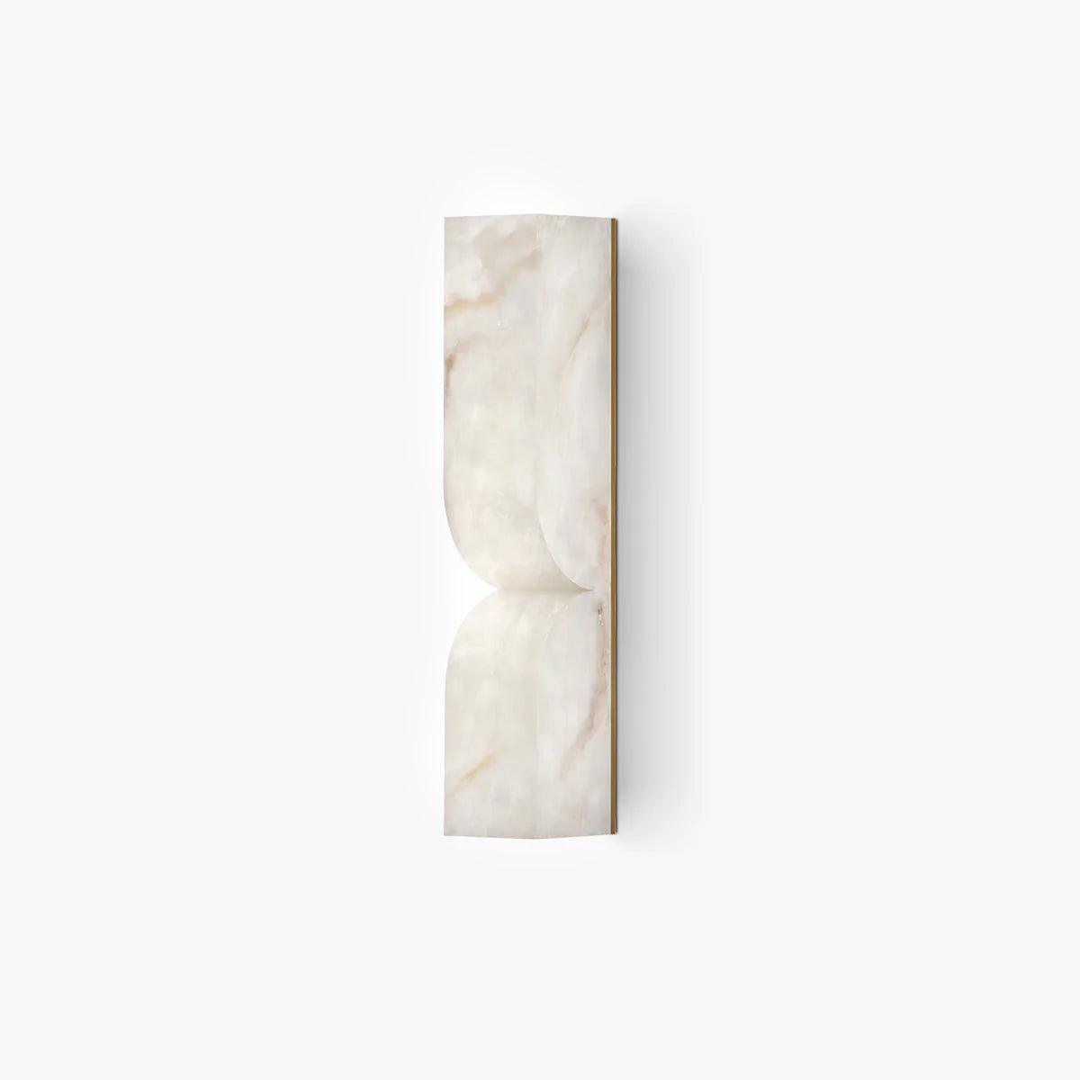 Lunaris Alabaster Rectangular Wall Lamp-Neutral Decor