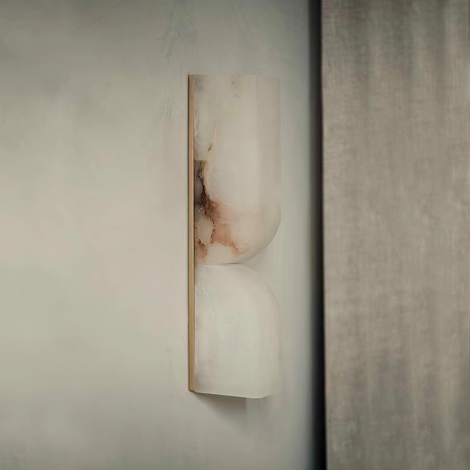 Lena Minimalist Alabaster Wall Light-Neutral Decor