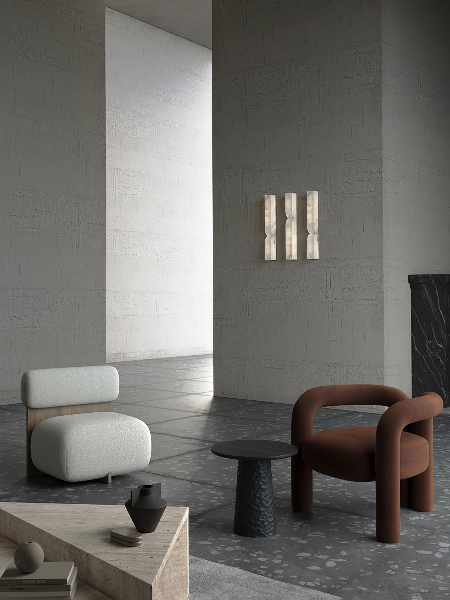 Lena Minimalist Alabaster Wall Light-Neutral Decor