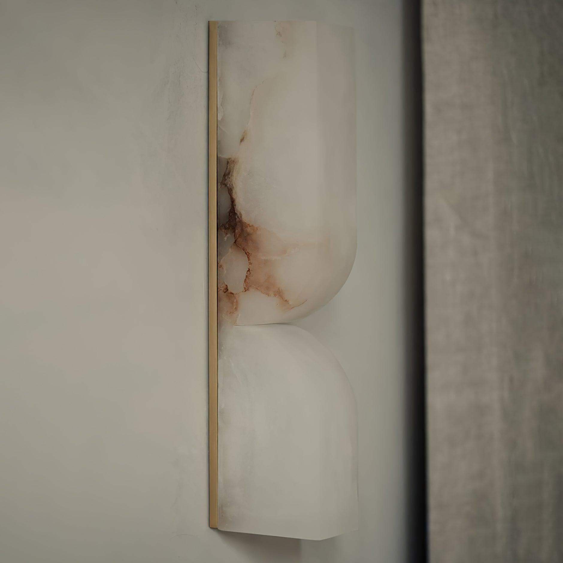 Lena Minimalist Alabaster Wall Light-Neutral Decor