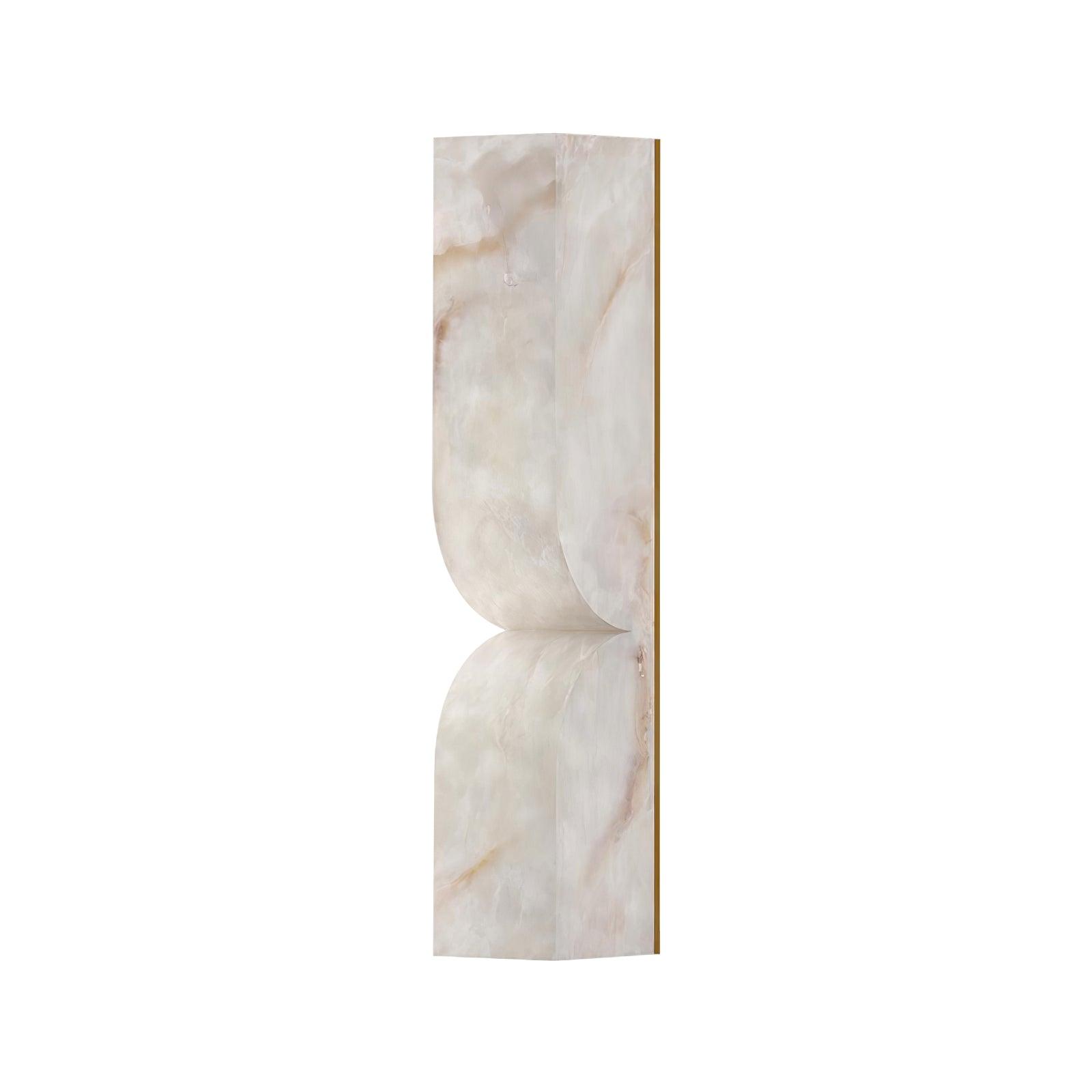 Lena Minimalist Alabaster Wall Light-Neutral Decor