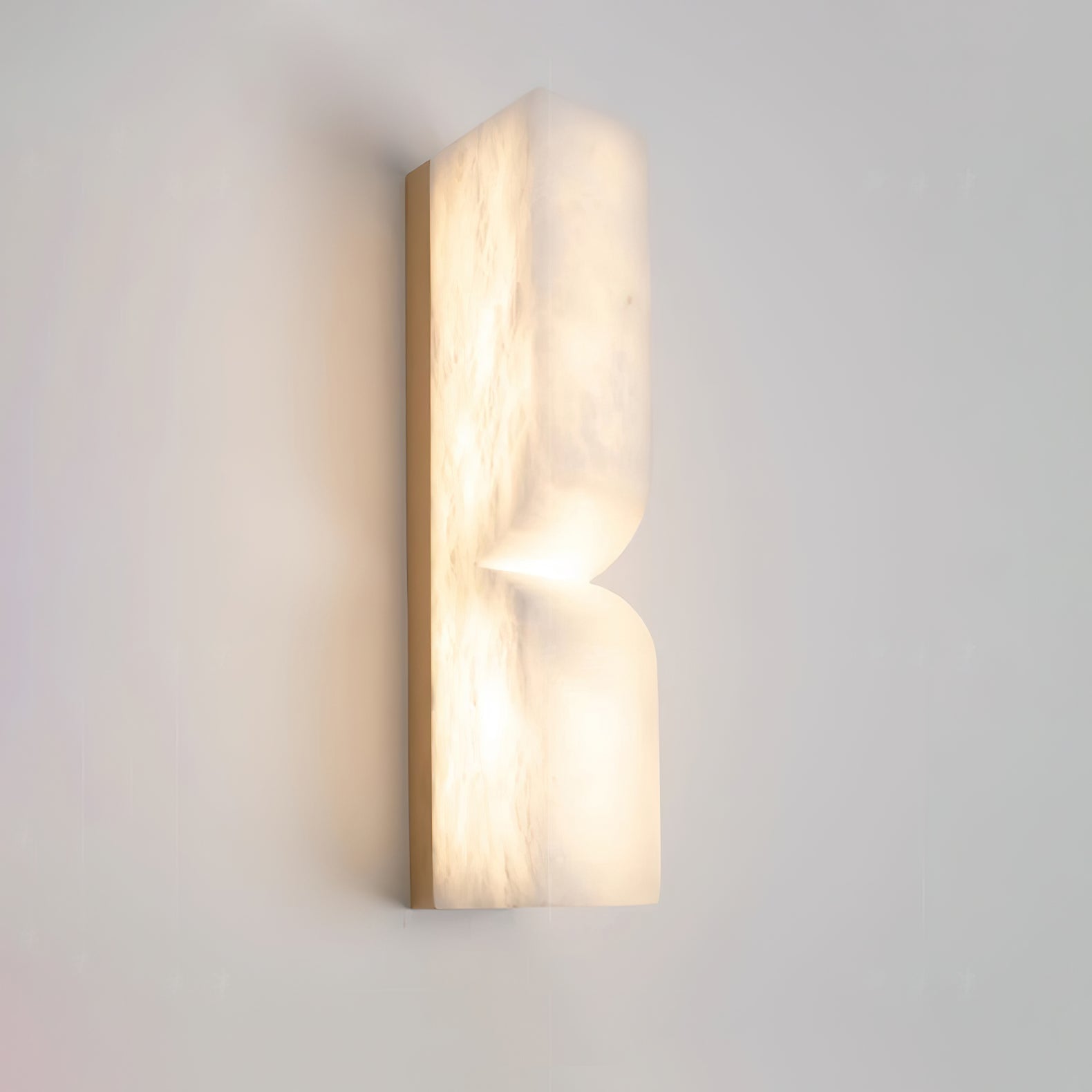 Lena Minimalist Alabaster Wall Light-Neutral Decor
