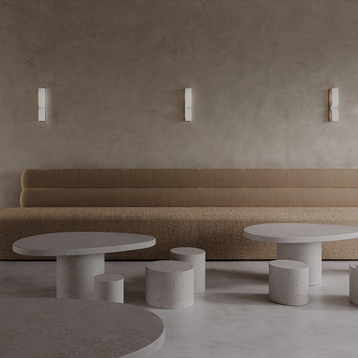 Lena Minimalist Alabaster Wall Light-Neutral Decor