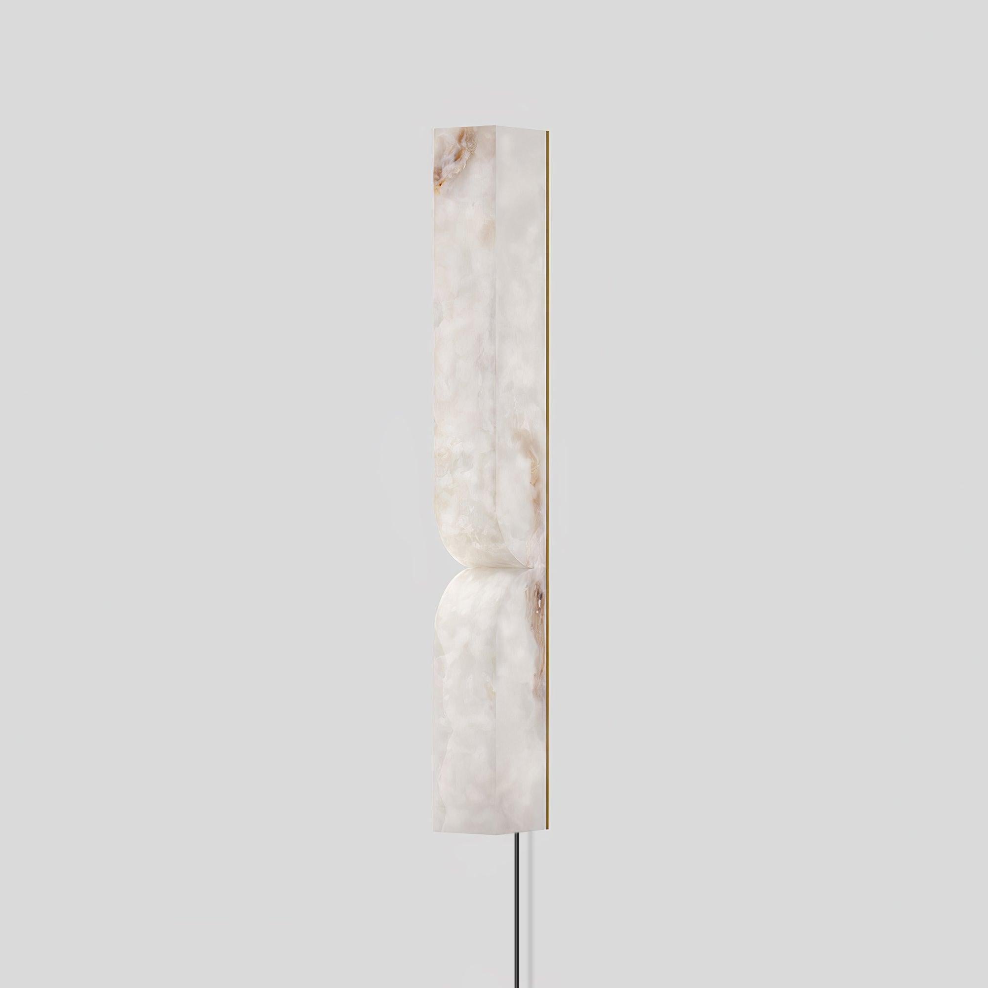 Lena Minimalist Alabaster Wall Light-Neutral Decor
