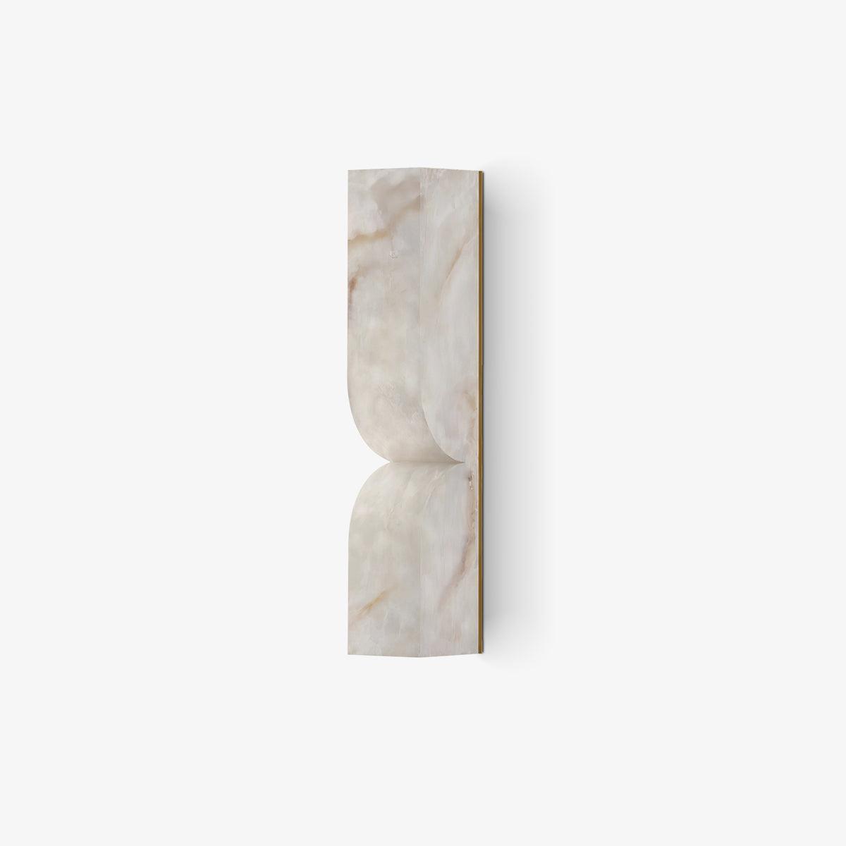 Lunaris Alabaster Rectangular Wall Lamp-Neutral Decor