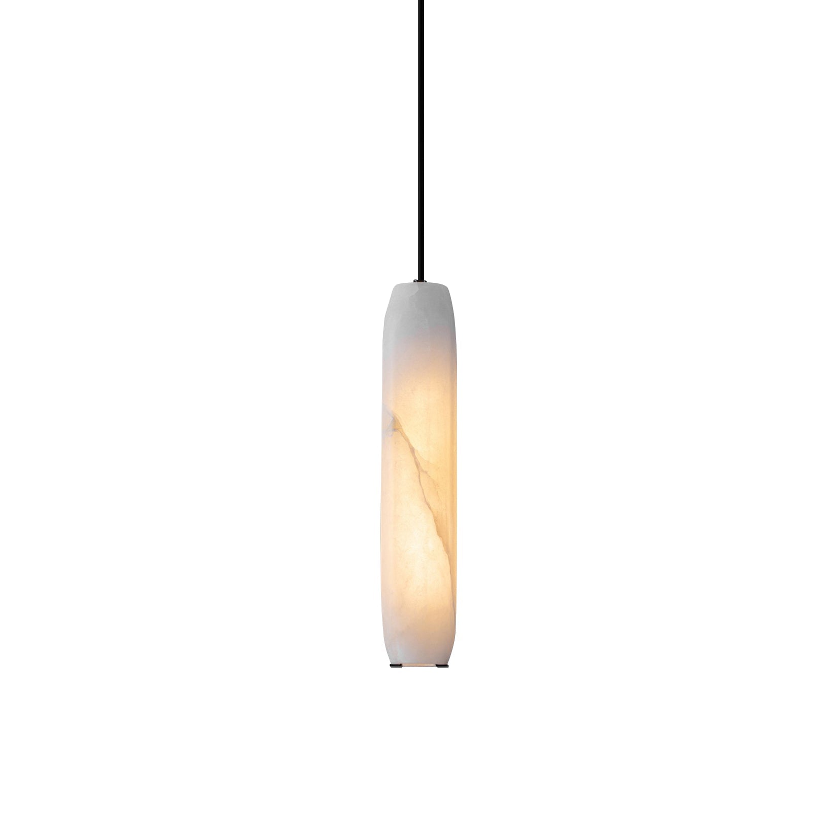 Orven Flute Modern Minimalist Alabaster Pendant Light-Neutral Decor