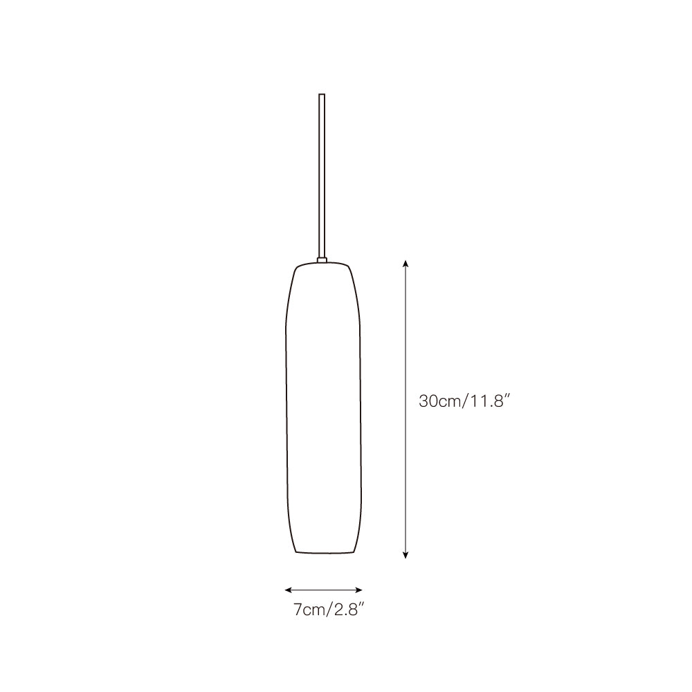 Orven Flute Modern Minimalist Alabaster Pendant Light-Neutral Decor