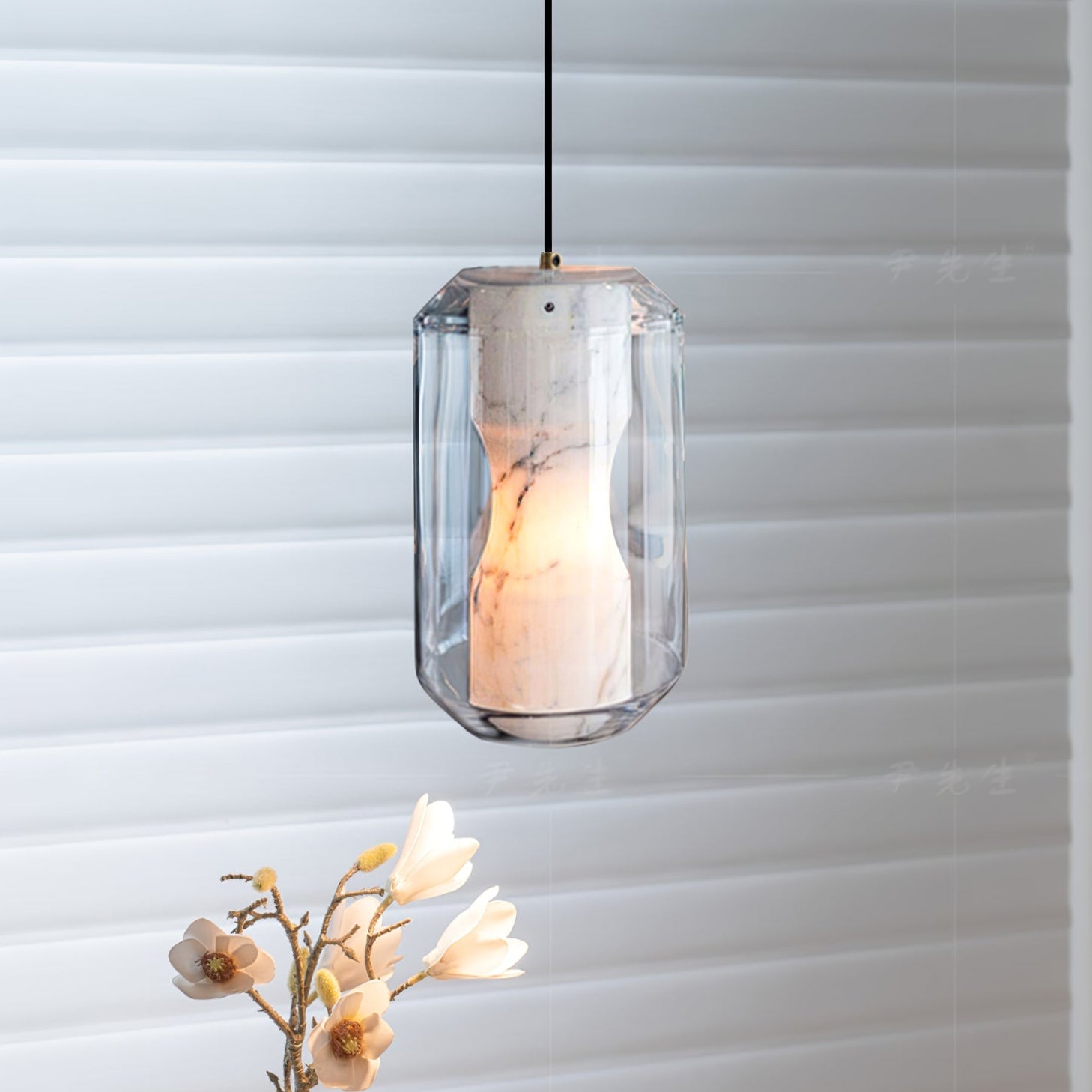 Elaris Alabaster Pendant Light-Neutral Decor