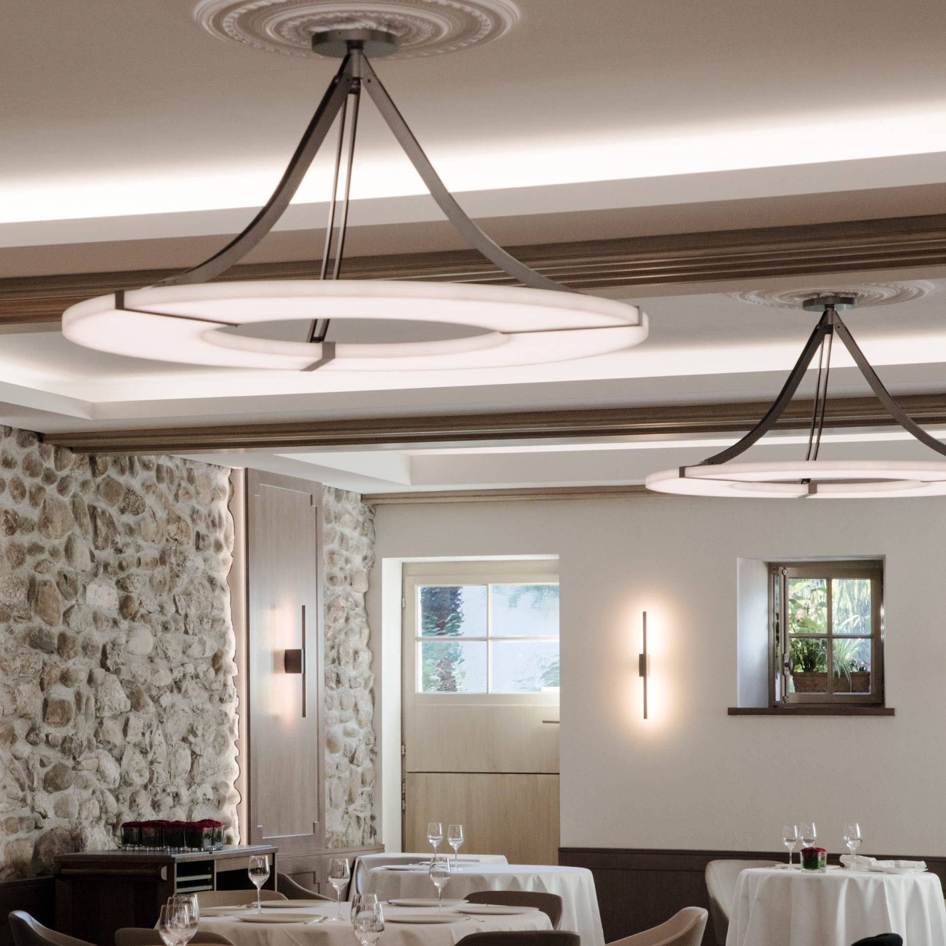 Faelor Alabaster Ring Pendant Light-Neutral Decor