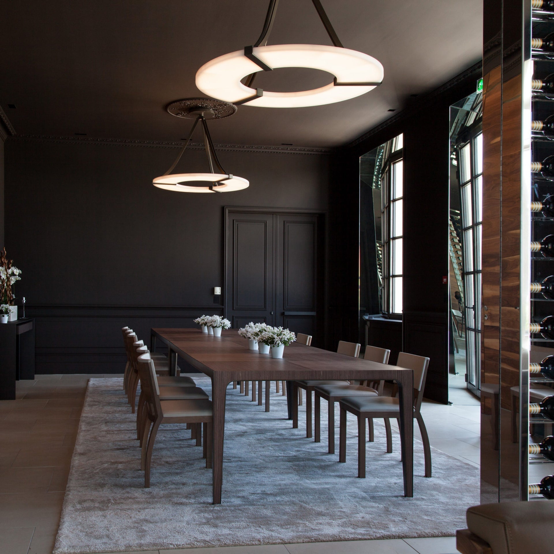 Faelor Alabaster Ring Pendant Light-Neutral Decor