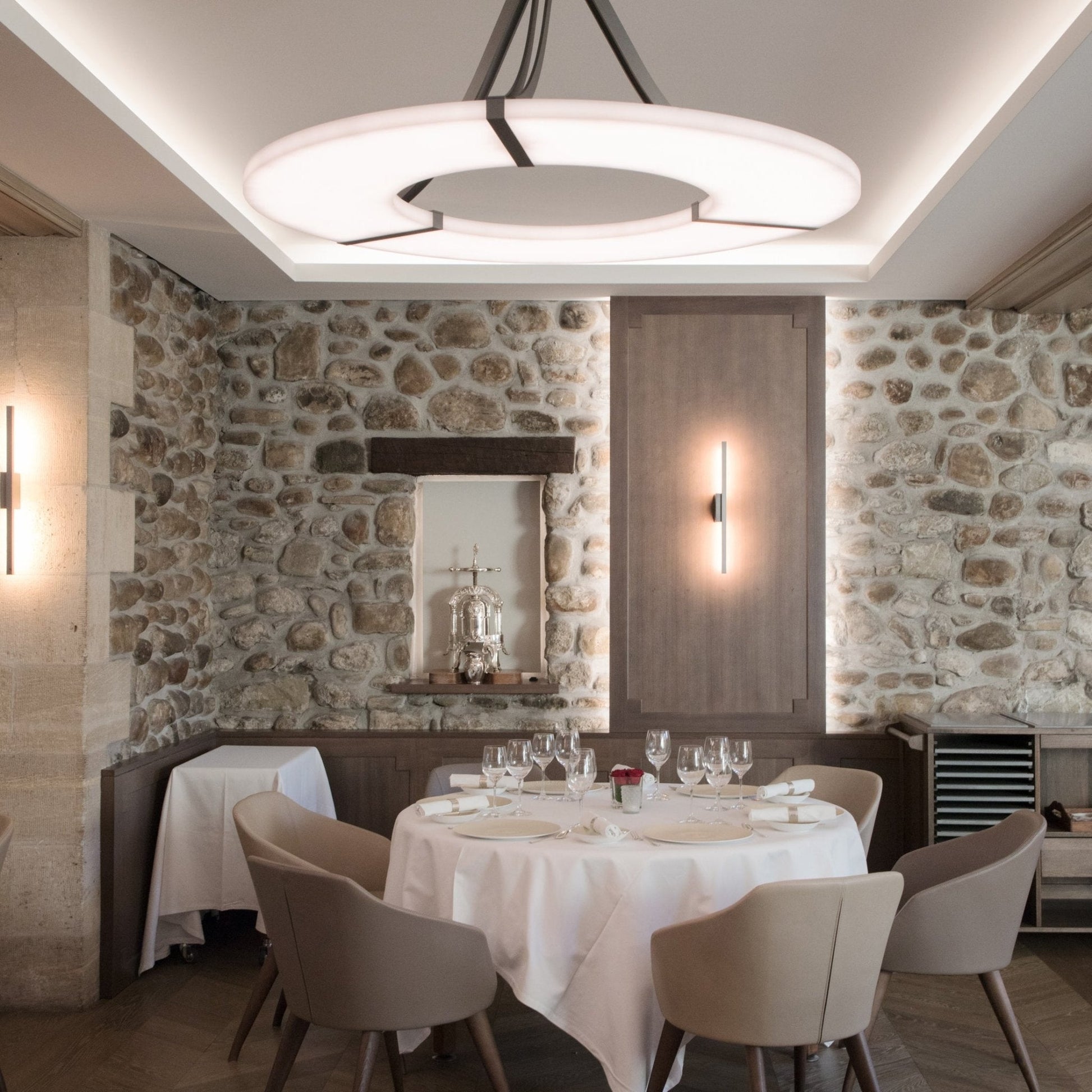 Faelor Alabaster Ring Pendant Light-Neutral Decor