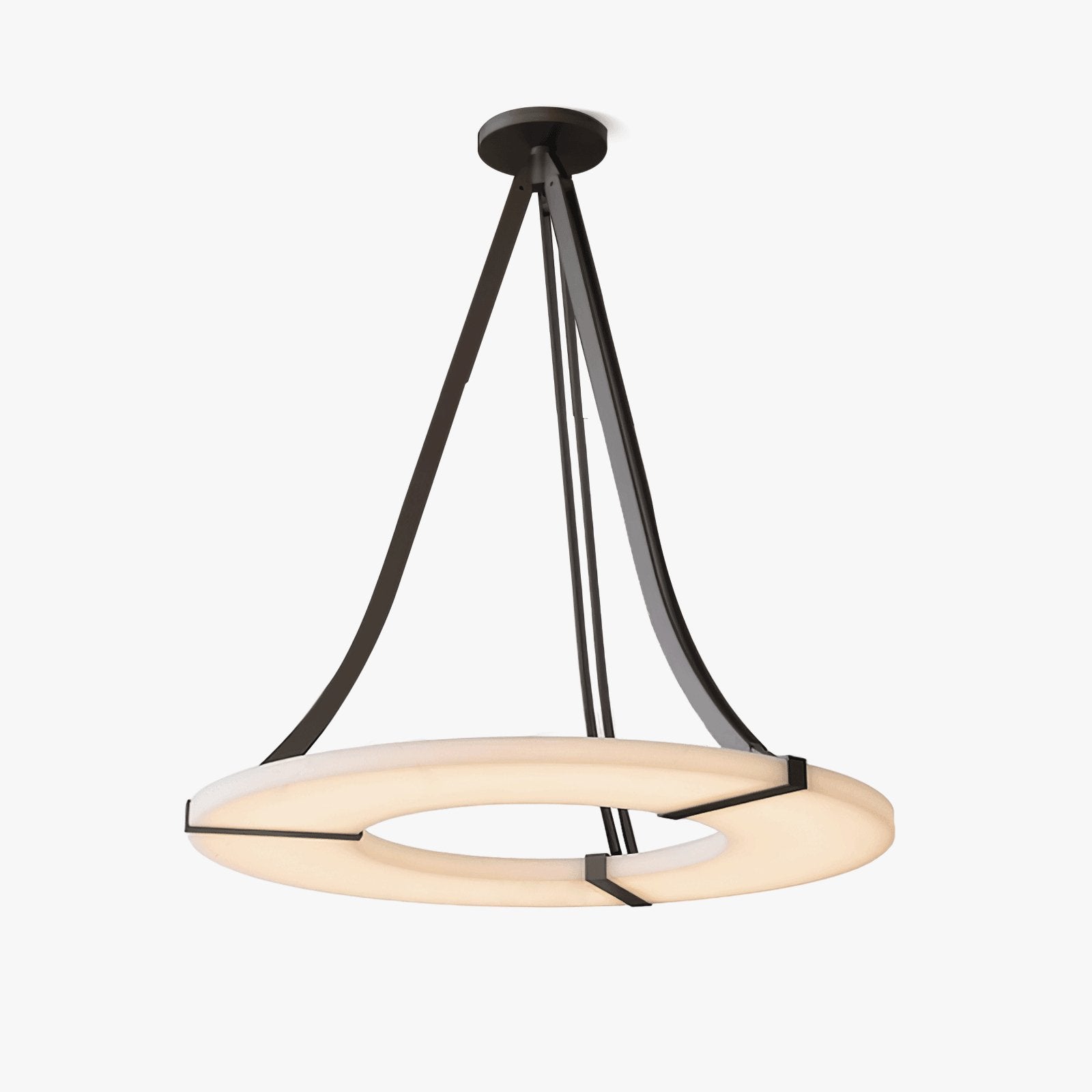 Faelor Alabaster Ring Pendant Light-Neutral Decor