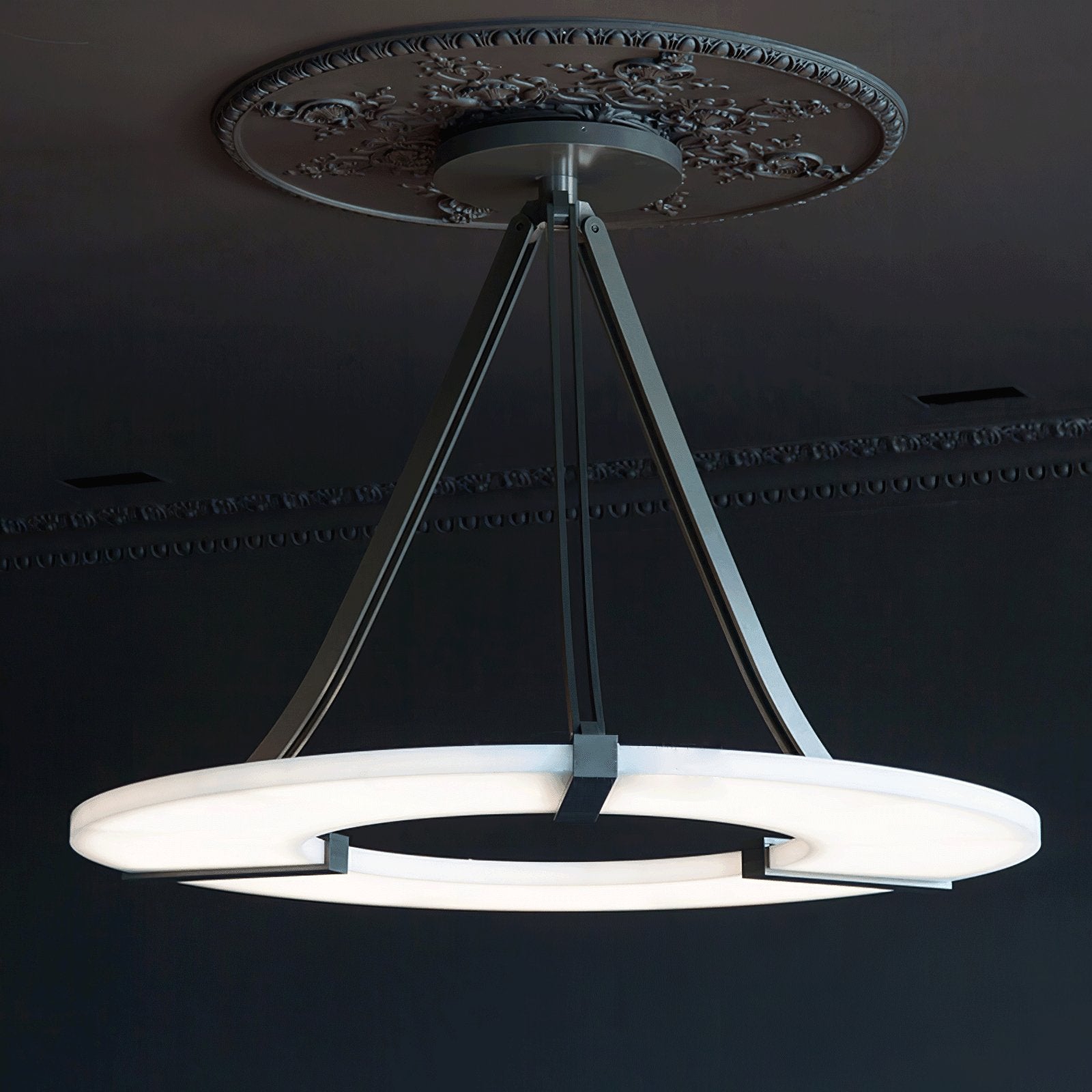 Faelor Alabaster Ring Pendant Light-Neutral Decor