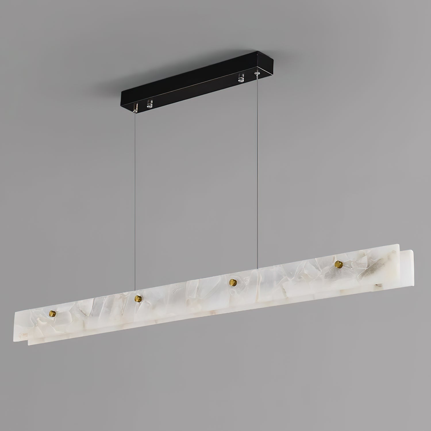 Vexor LED Modern Linear Alabaster Pendant Light-Neutral Decor