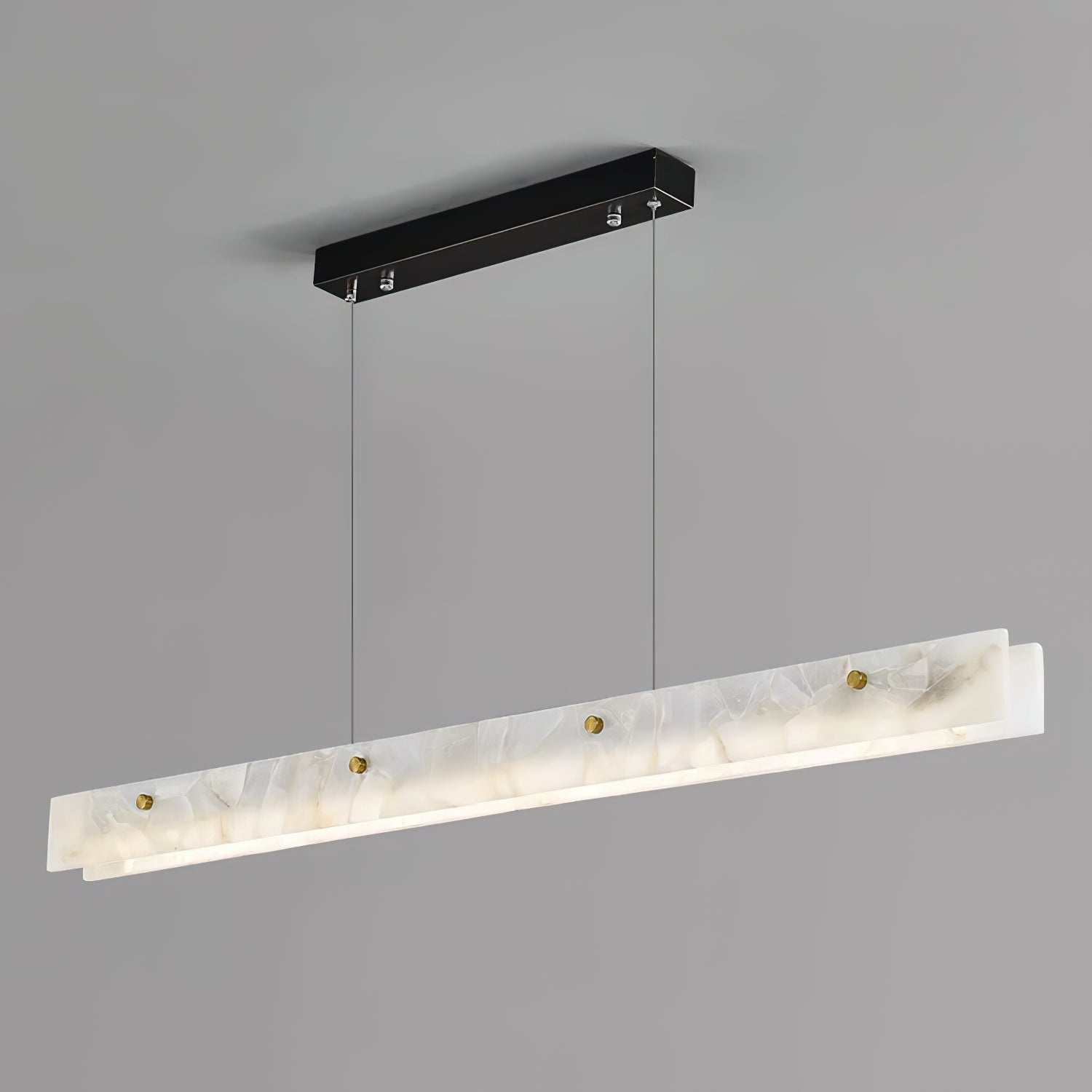 Ljomuvye LED Modern Linear Alabaster Pendant Light