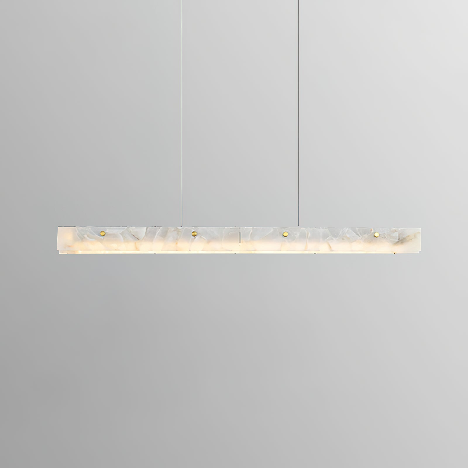 Vexor LED Modern Linear Alabaster Pendant Light-Neutral Decor