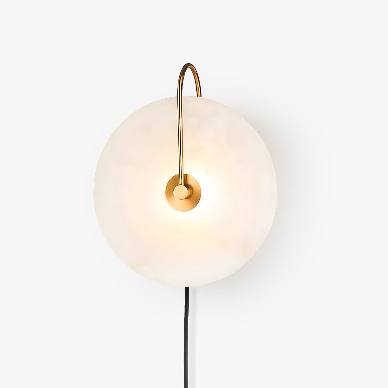 Lively Alabaster Globe Wall Light-Neutral Decor
