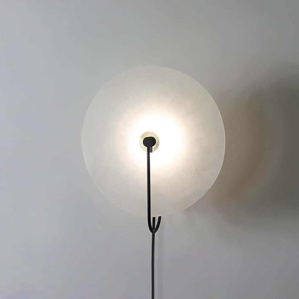 Lively Alabaster Globe Wall Light-Neutral Decor