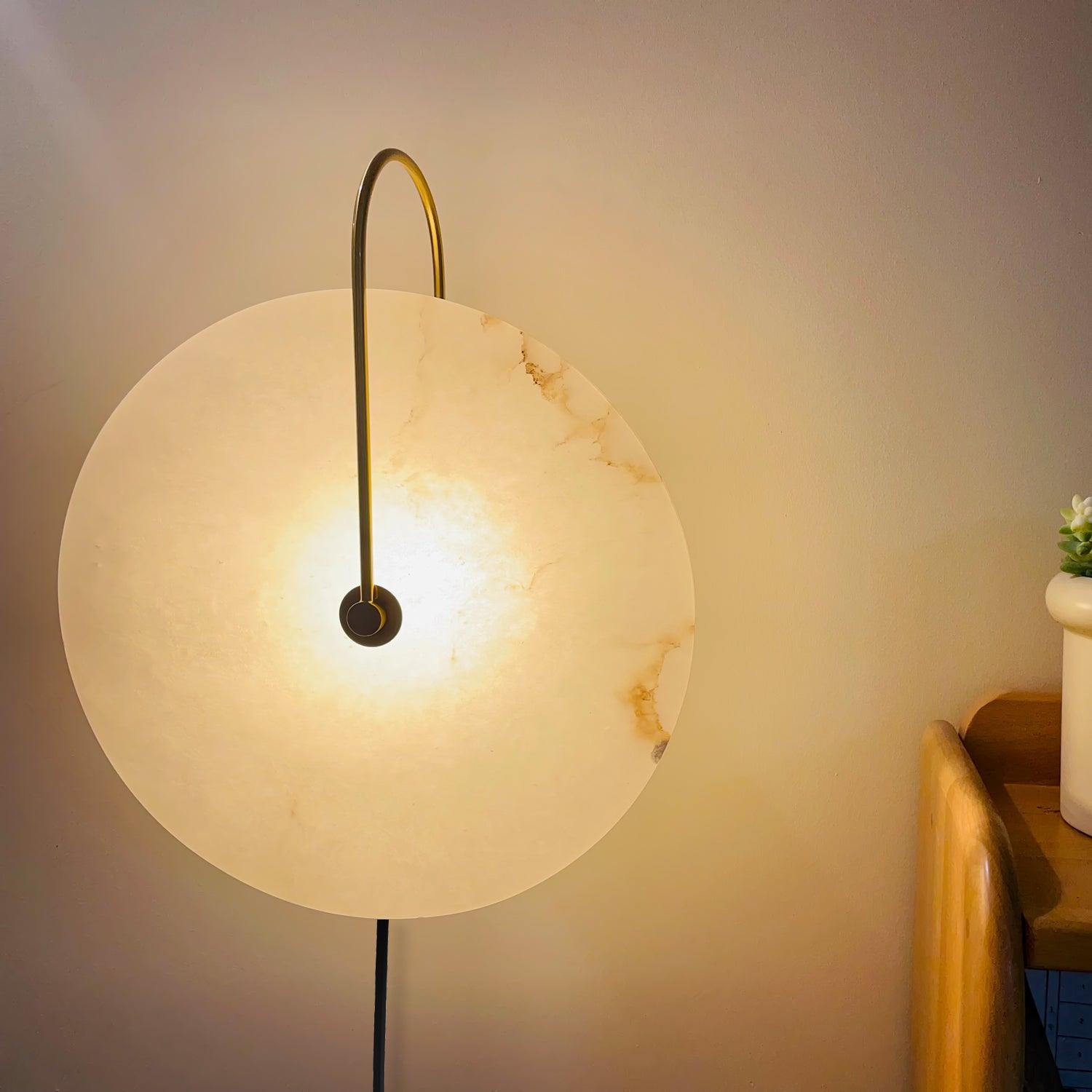 Lively Alabaster Globe Wall Light-Neutral Decor