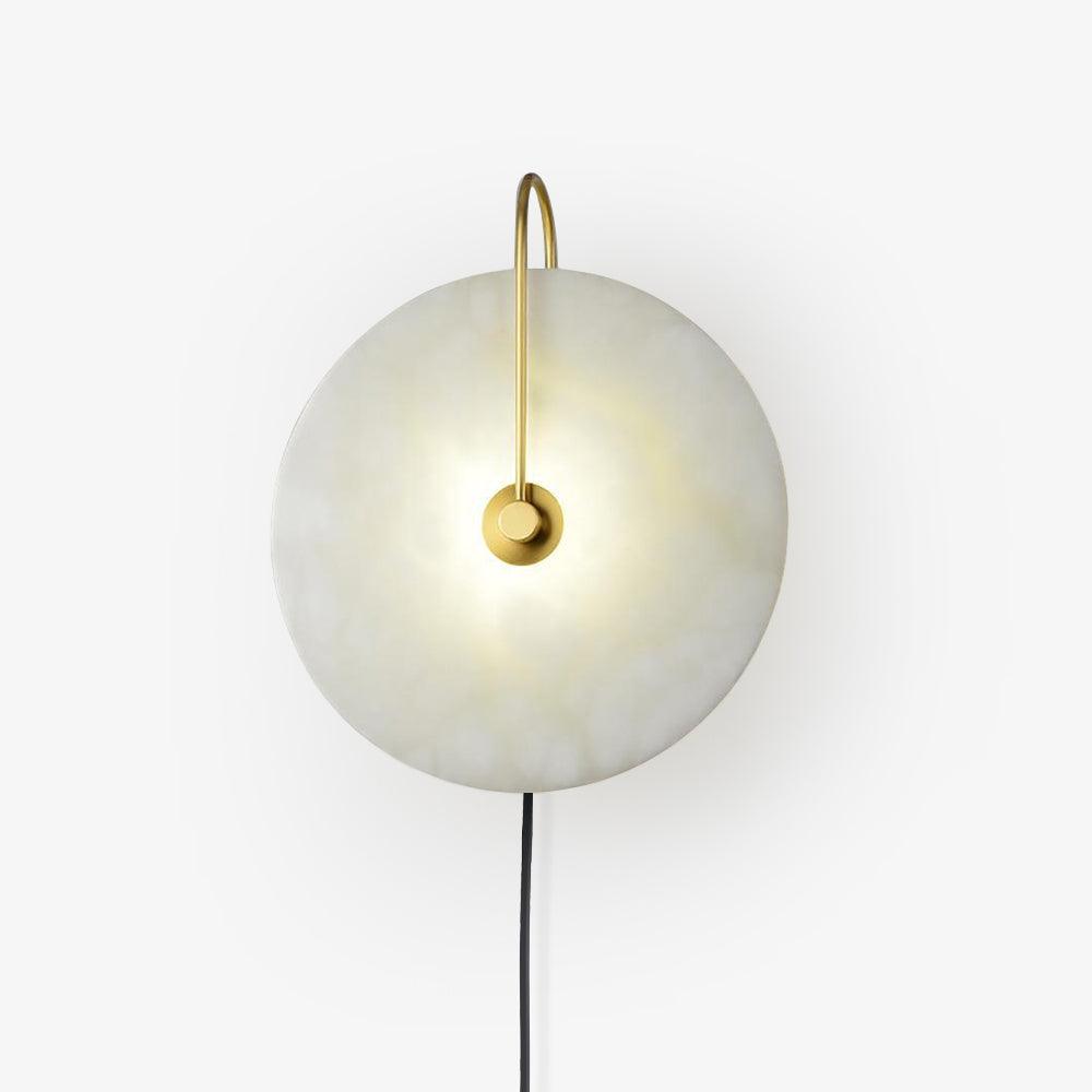 Lively Alabaster Globe Wall Light-Neutral Decor