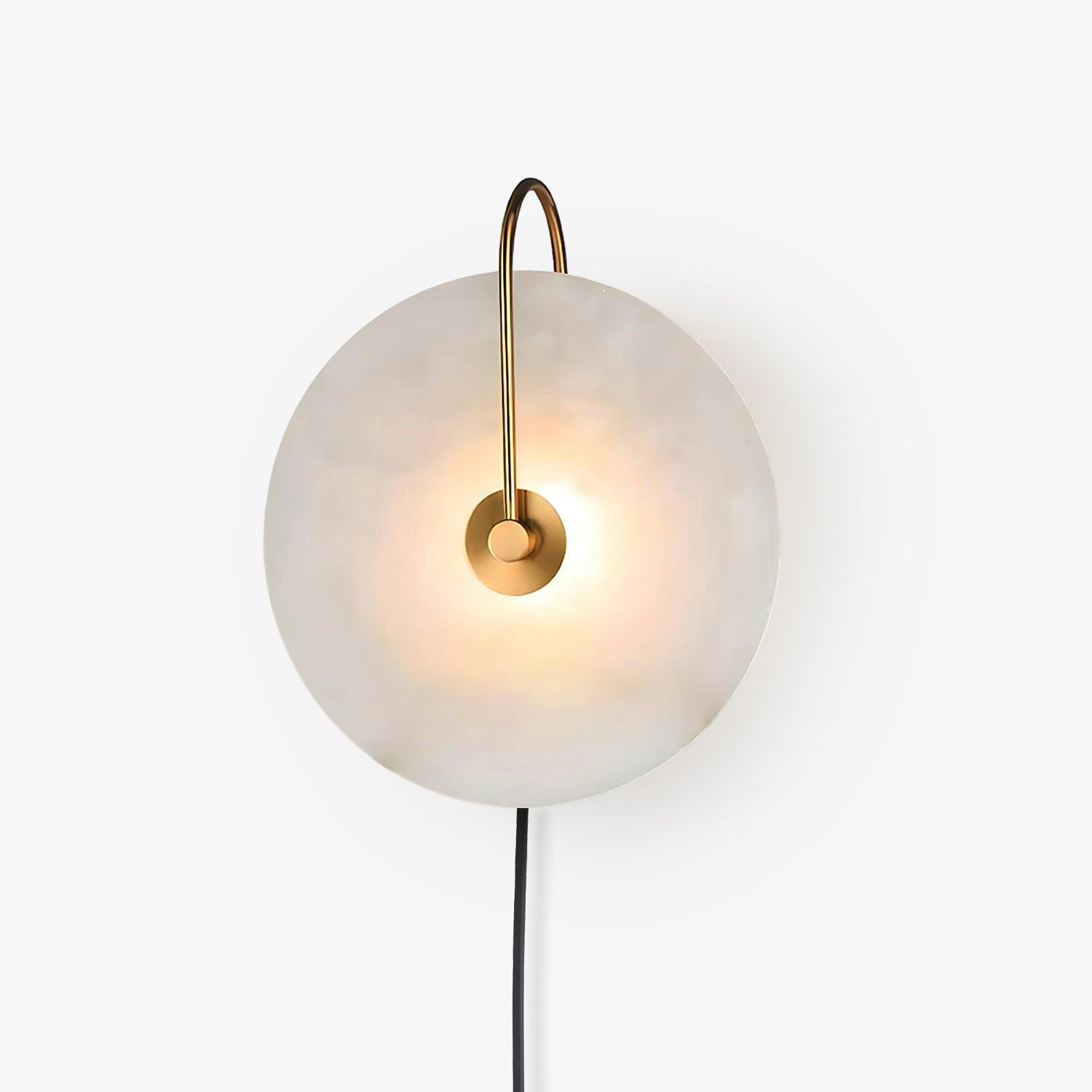 Lively Alabaster Globe Wall Light-Neutral Decor