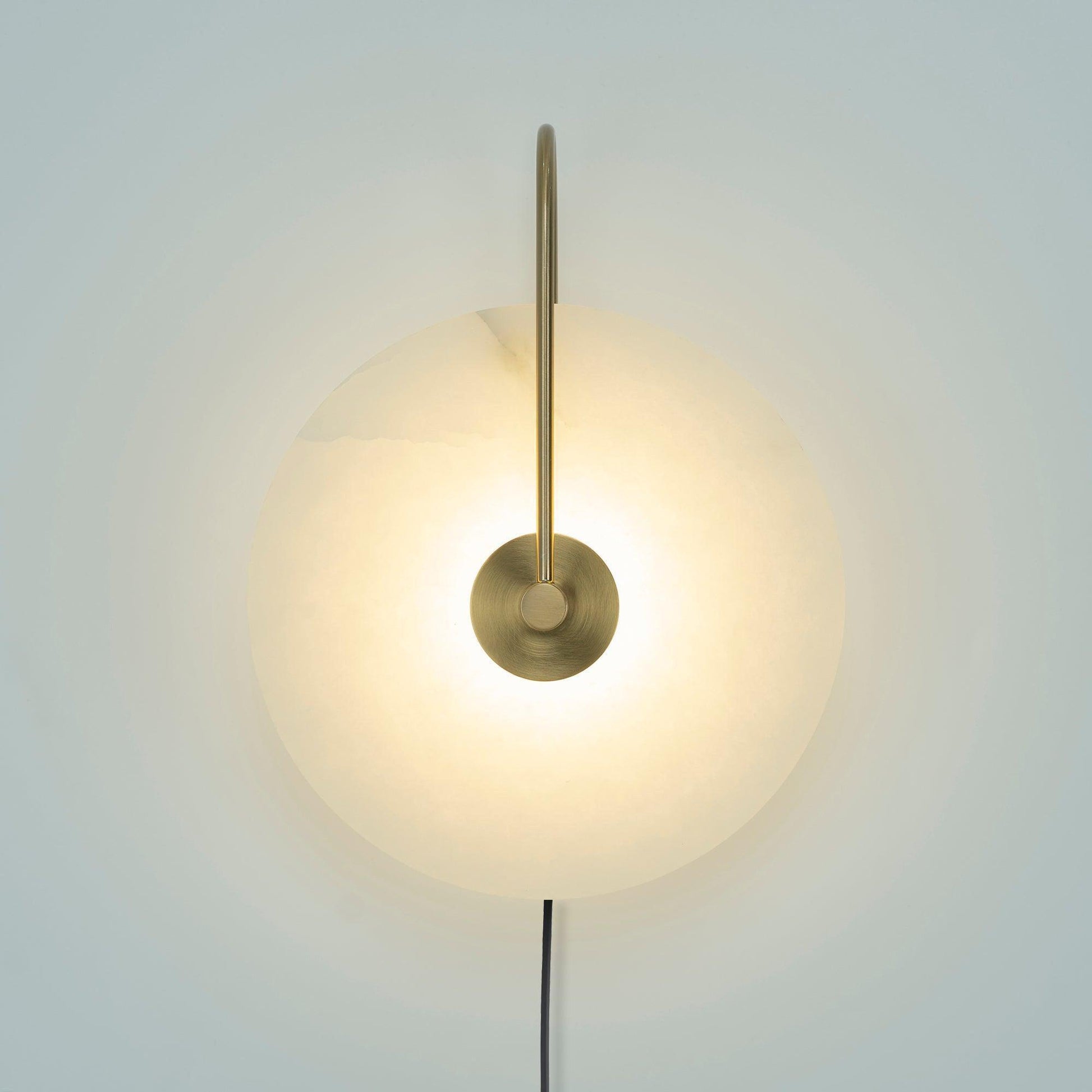 Lively Alabaster Globe Wall Light-Neutral Decor