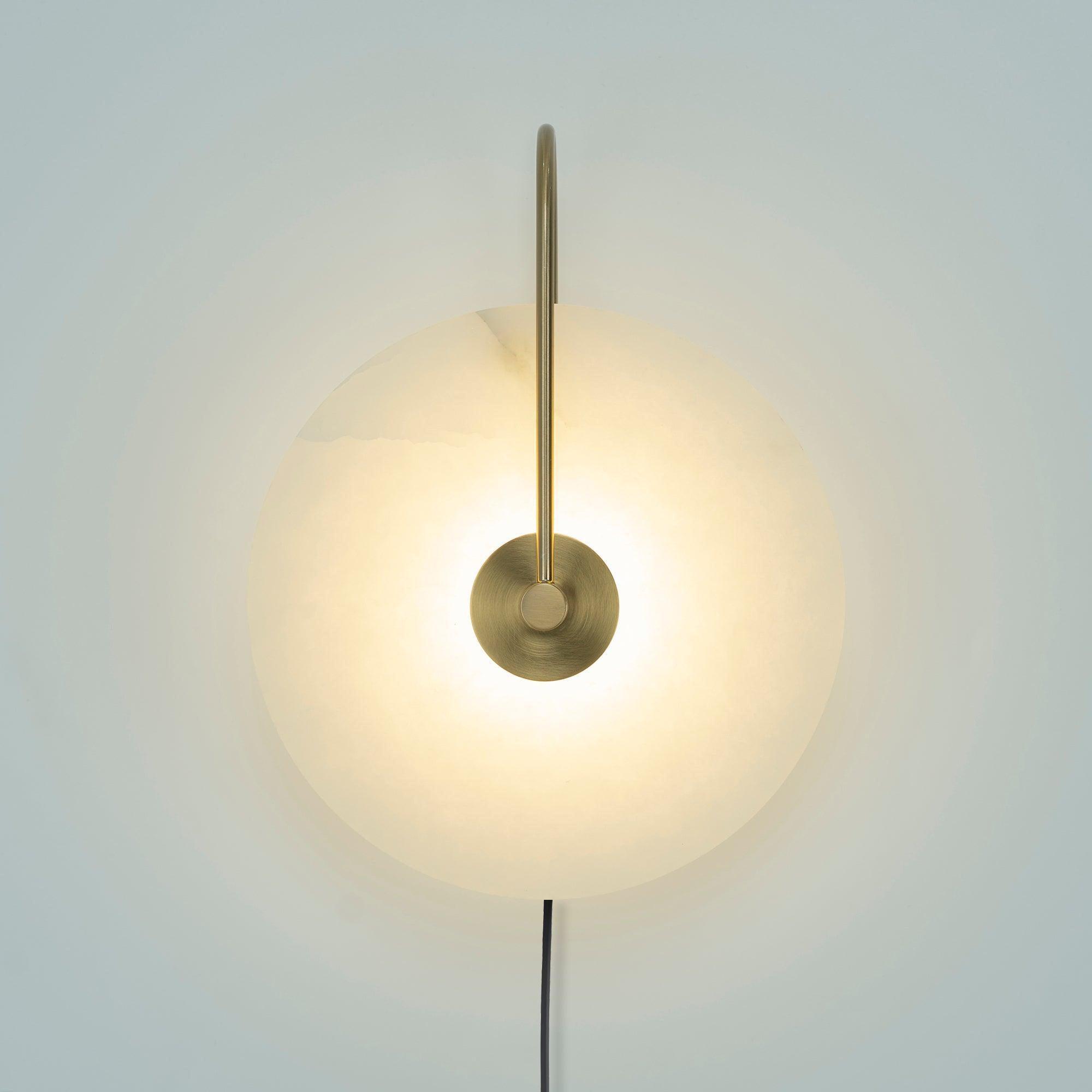 Lively Alabaster Globe Wall Light-Neutral Decor
