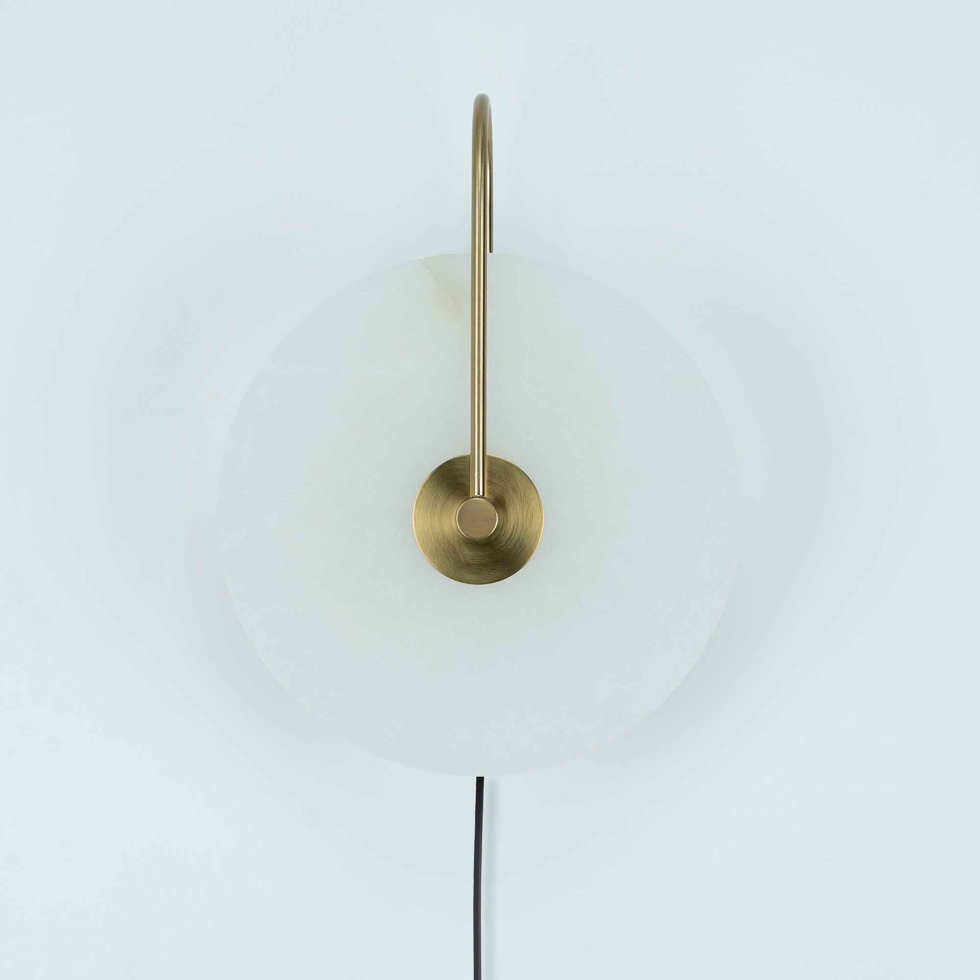 Lively Alabaster Globe Wall Light-Neutral Decor