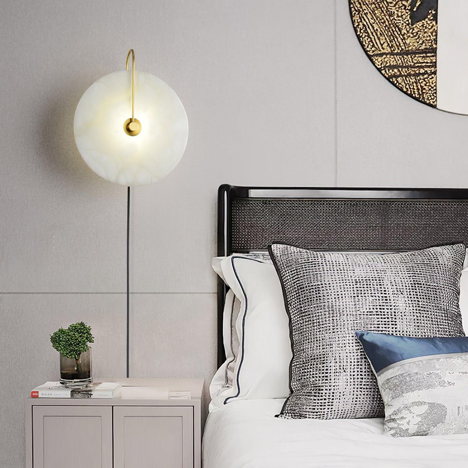 Lively Alabaster Globe Wall Light-Neutral Decor