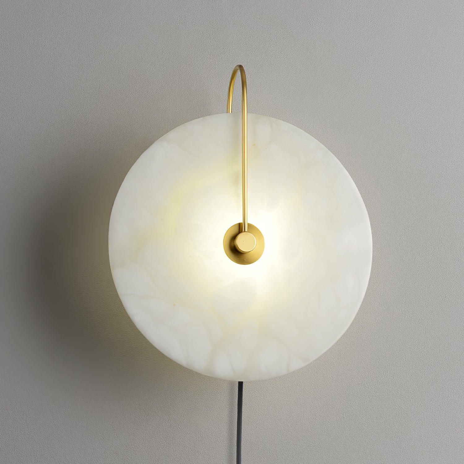 Lively Alabaster Globe Wall Light-Neutral Decor