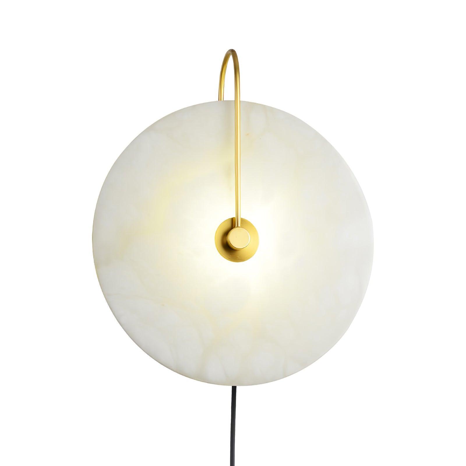 Lively Alabaster Globe Wall Light-Neutral Decor
