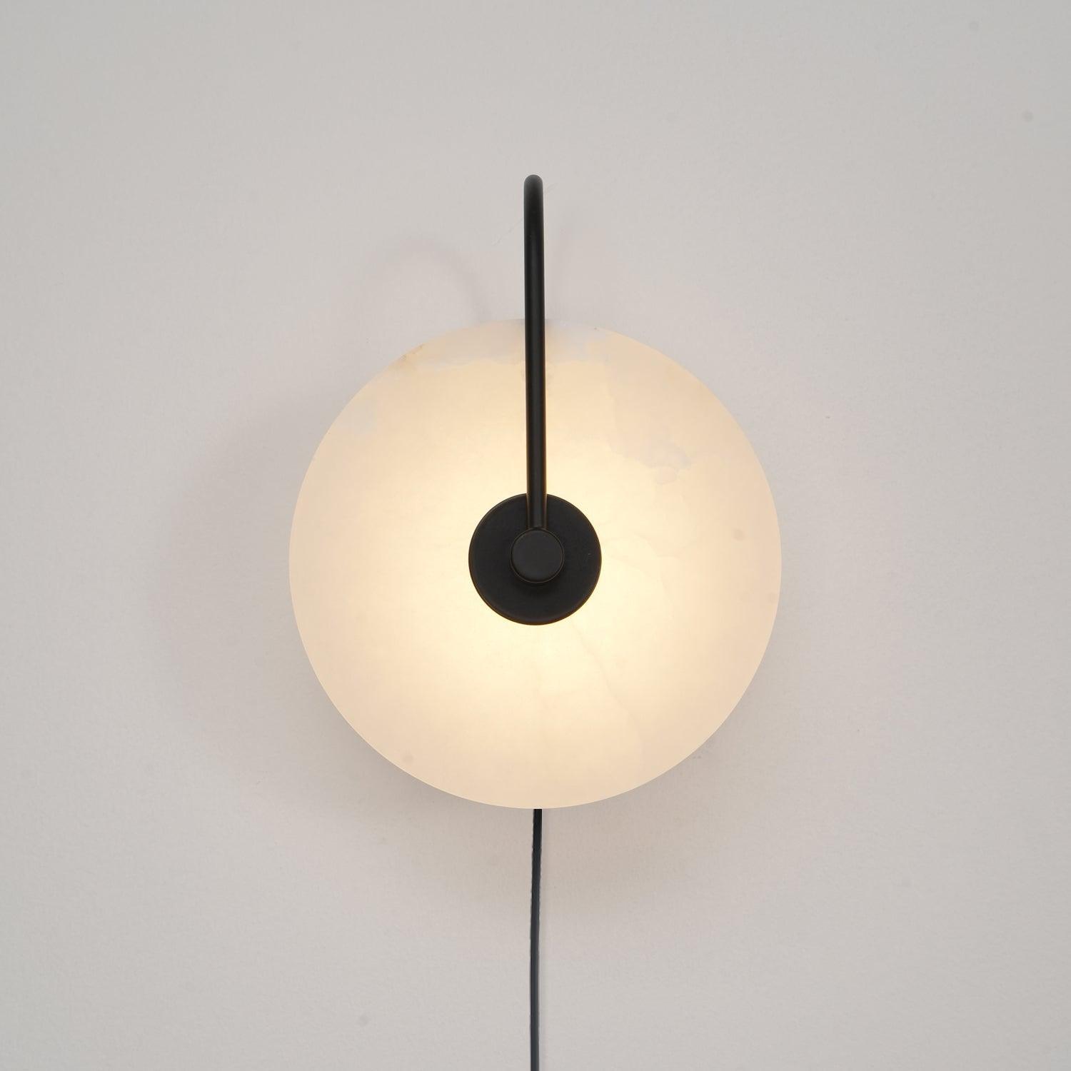 Lively Alabaster Globe Wall Light-Neutral Decor