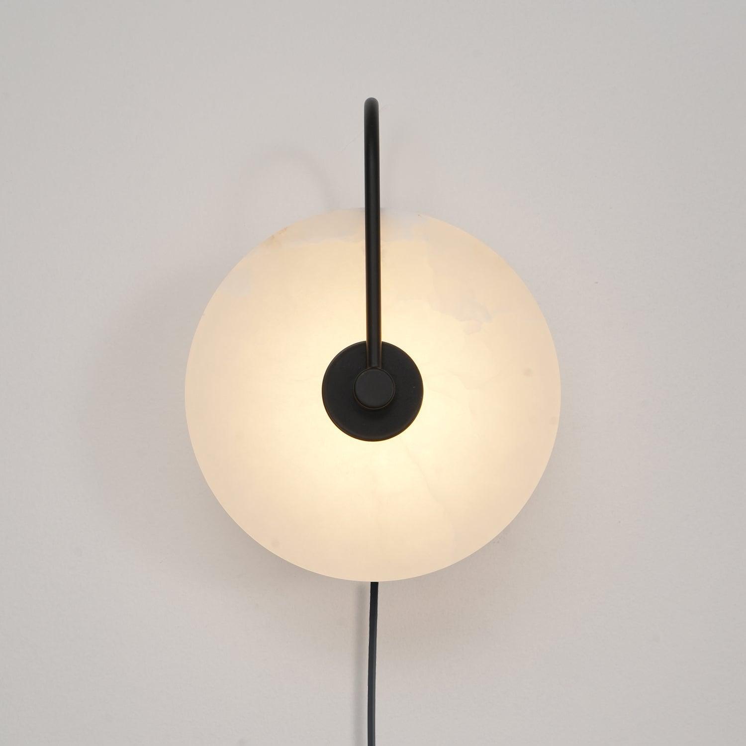 Lively Alabaster Globe Wall Light-Neutral Decor