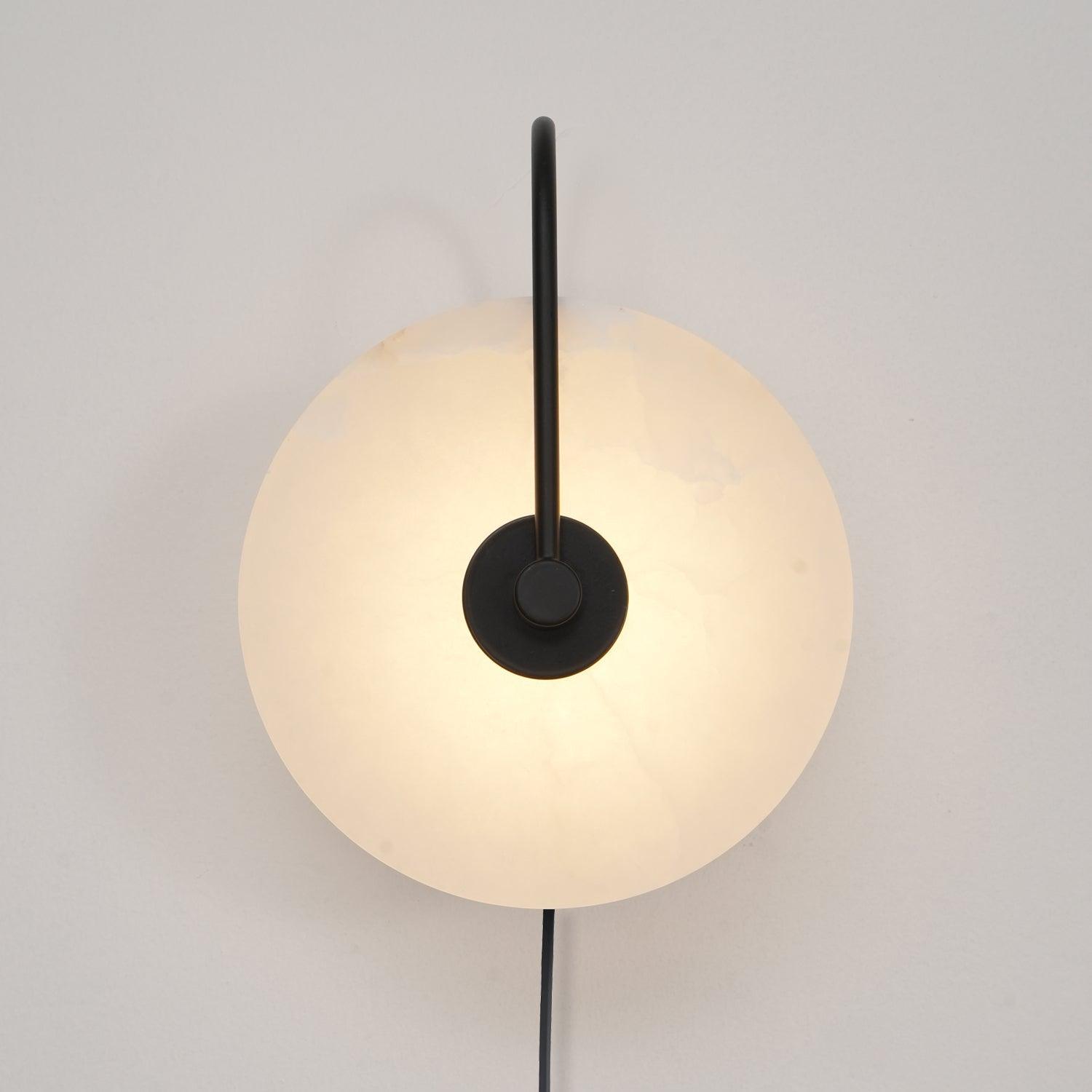 Lively Alabaster Globe Wall Light-Neutral Decor