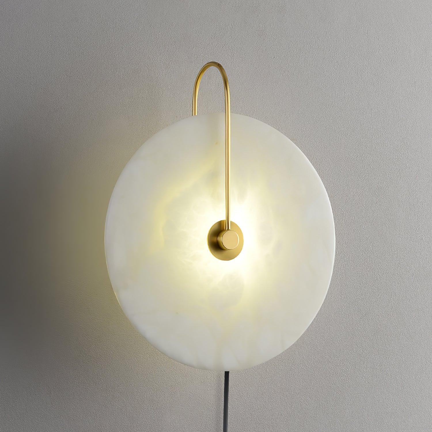 Lively Alabaster Globe Wall Light-Neutral Decor